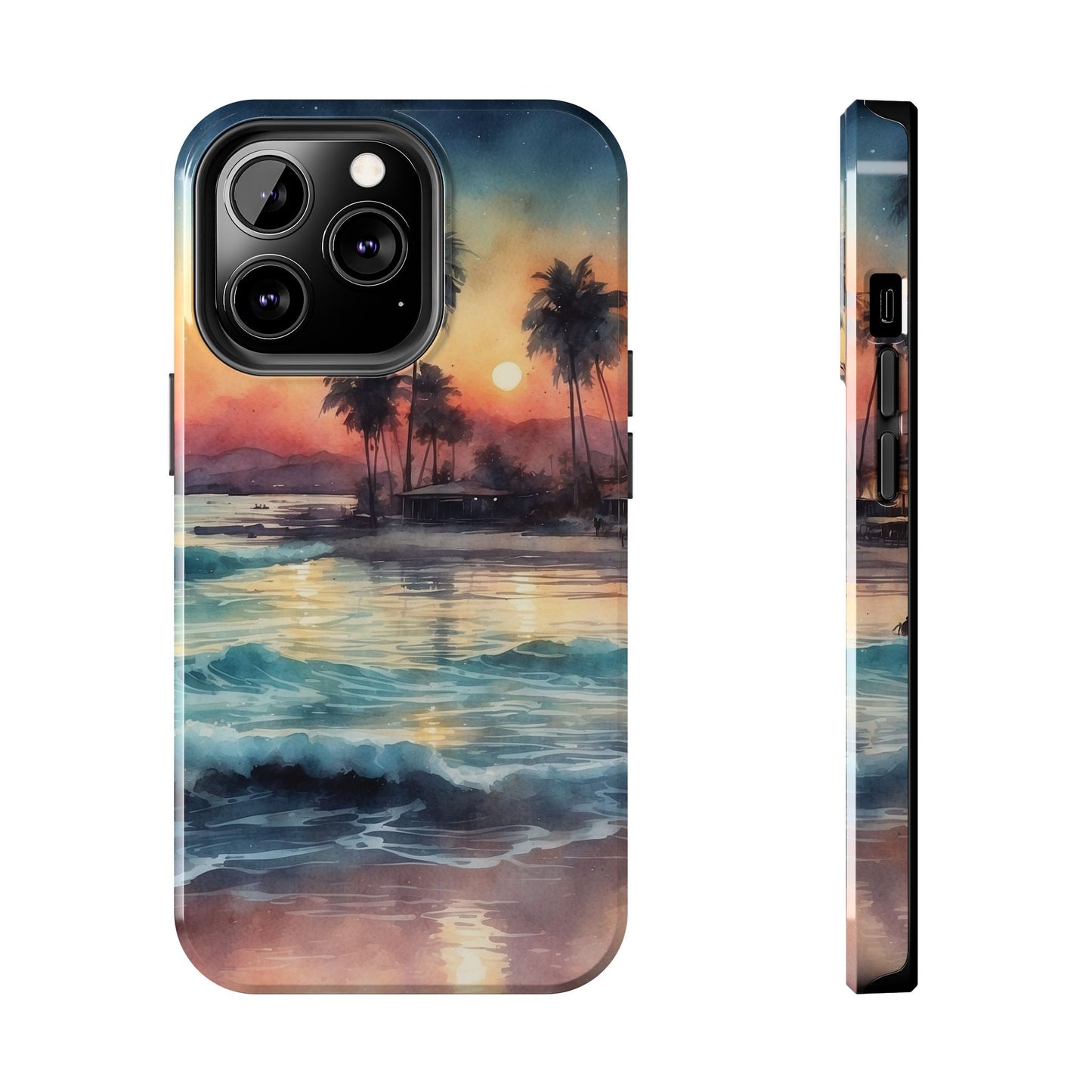 Tropical Sunset Waves - iPhone Series Case - BOGO Cases