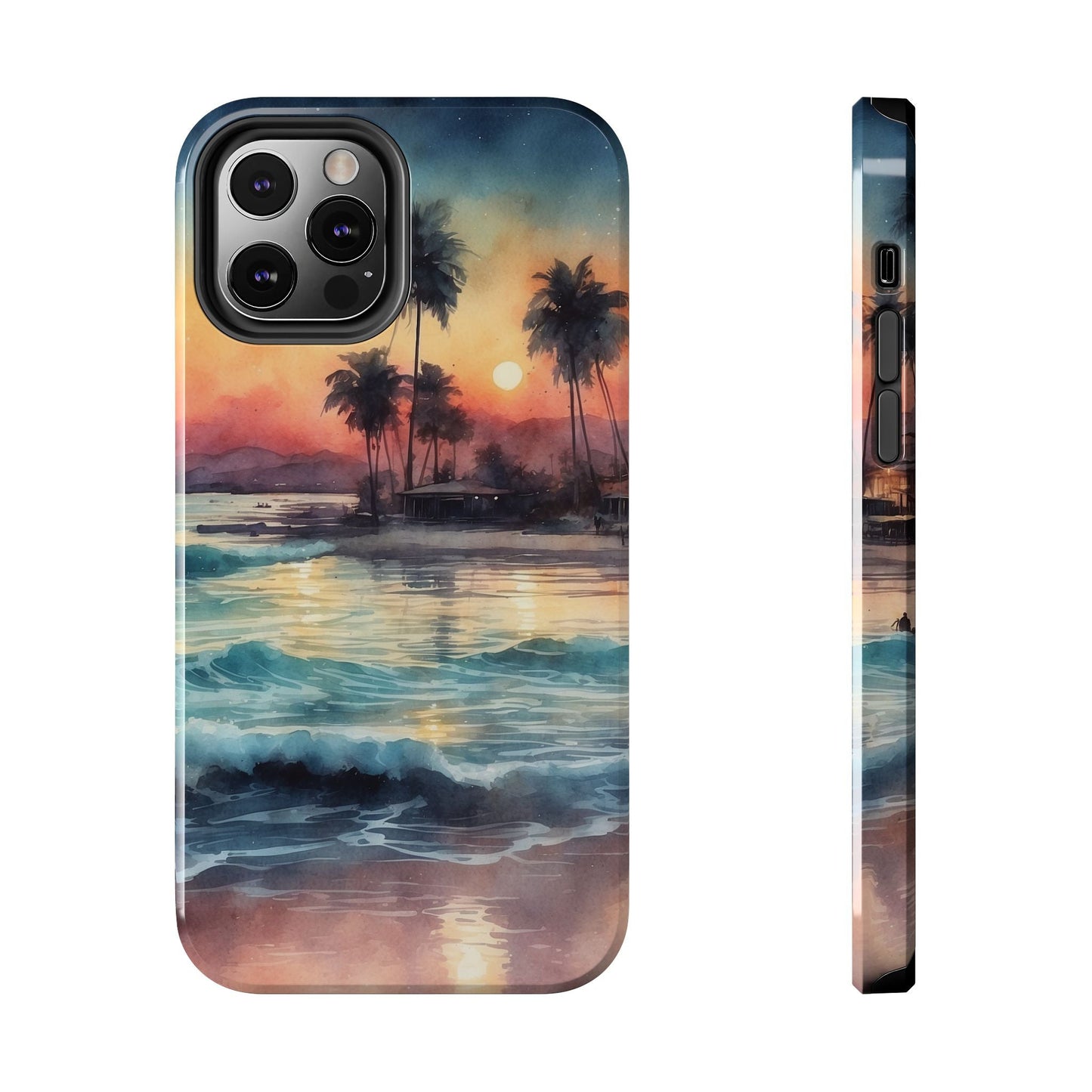Tropical Sunset Waves - iPhone Series Case - BOGO Cases