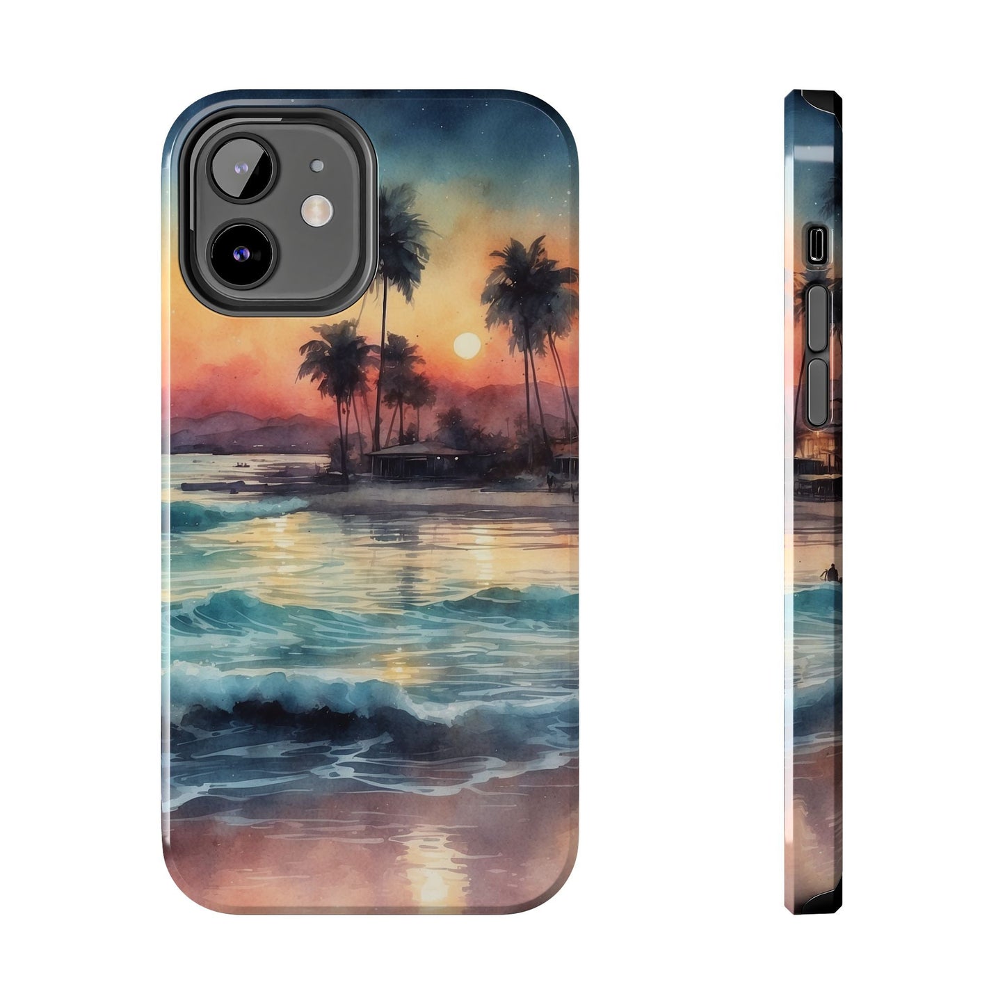 Tropical Sunset Waves - iPhone Series Case - BOGO Cases