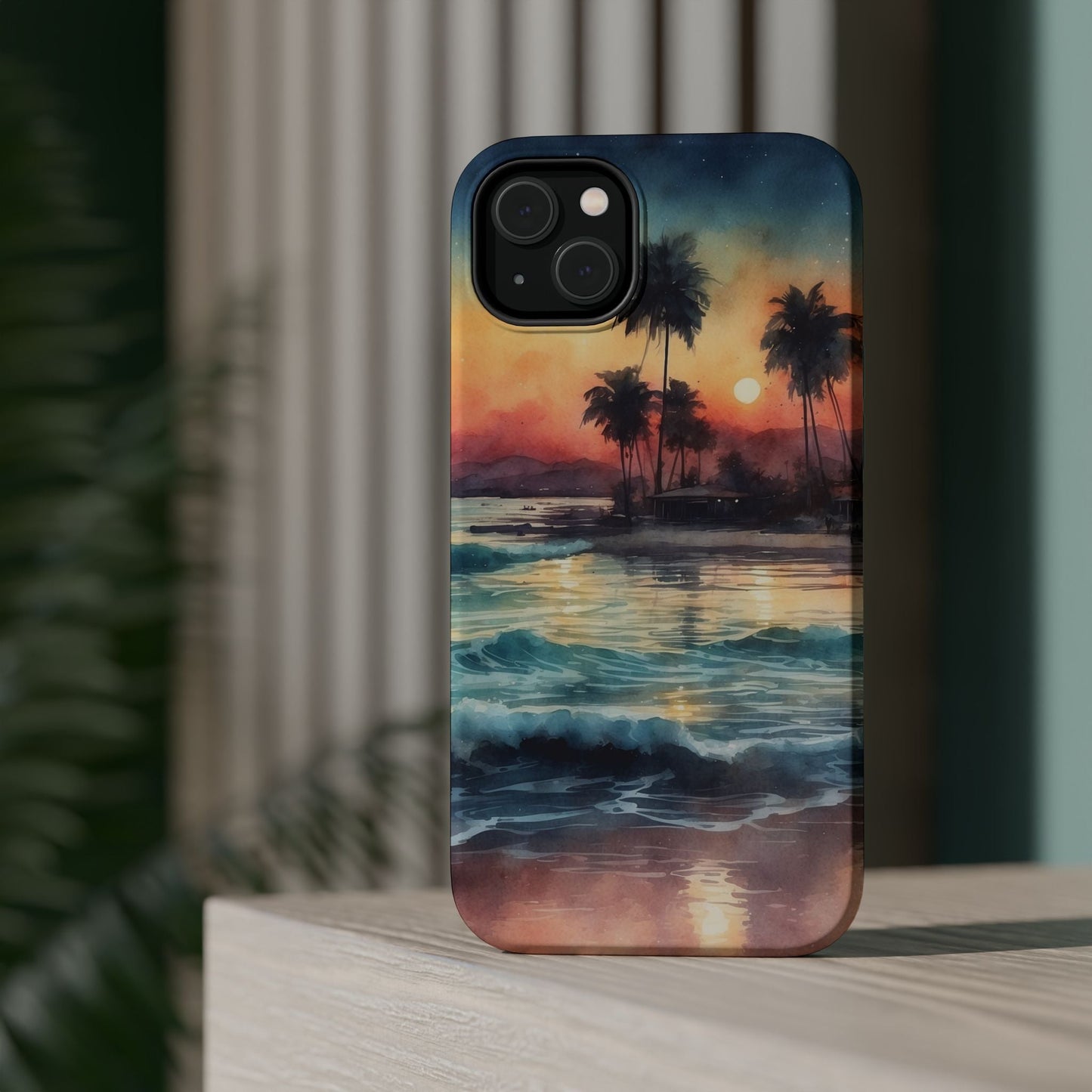 Tropical Sunset Waves - MagSafe iPhone Case - BOGO Cases