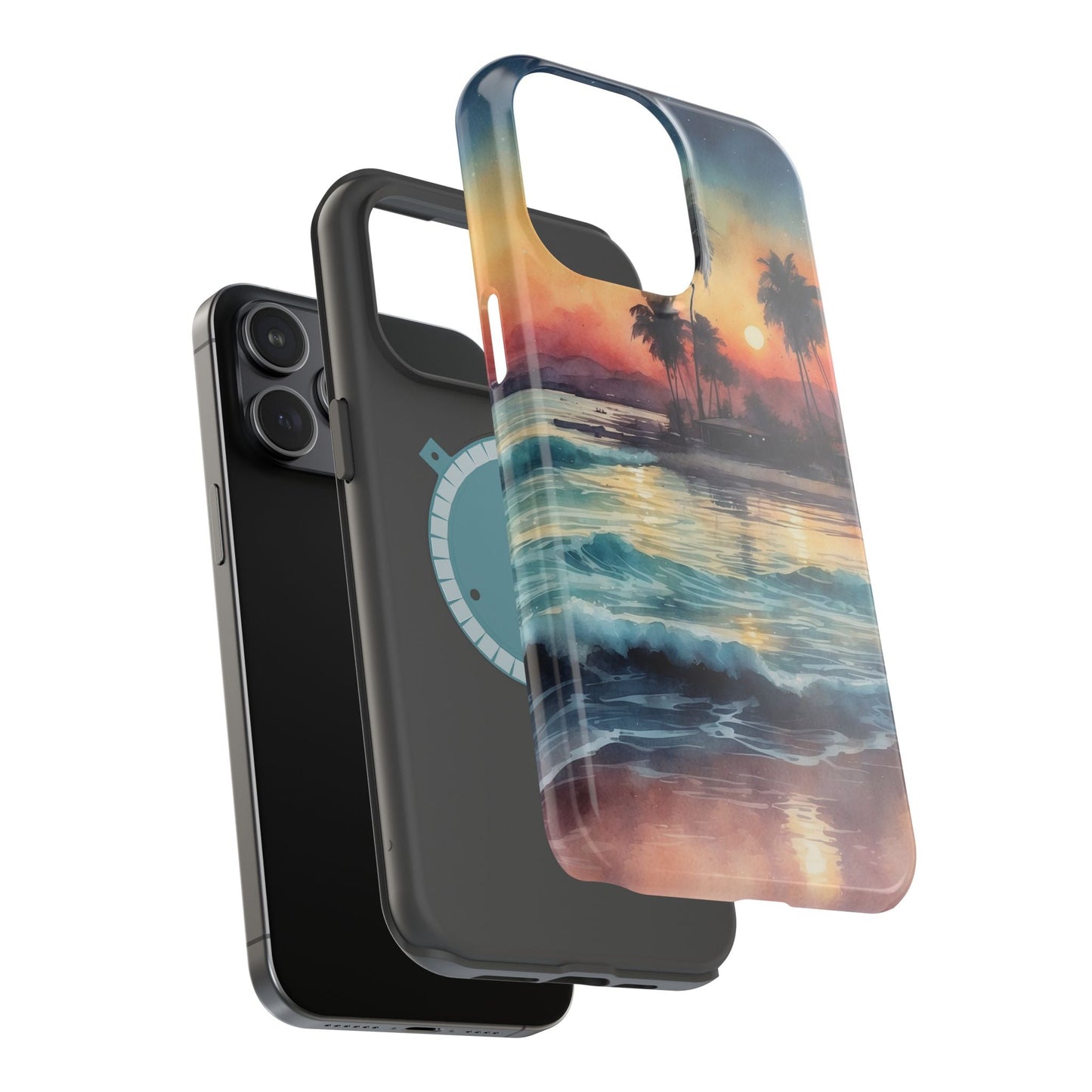 Tropical Sunset Waves - MagSafe iPhone Case - BOGO Cases
