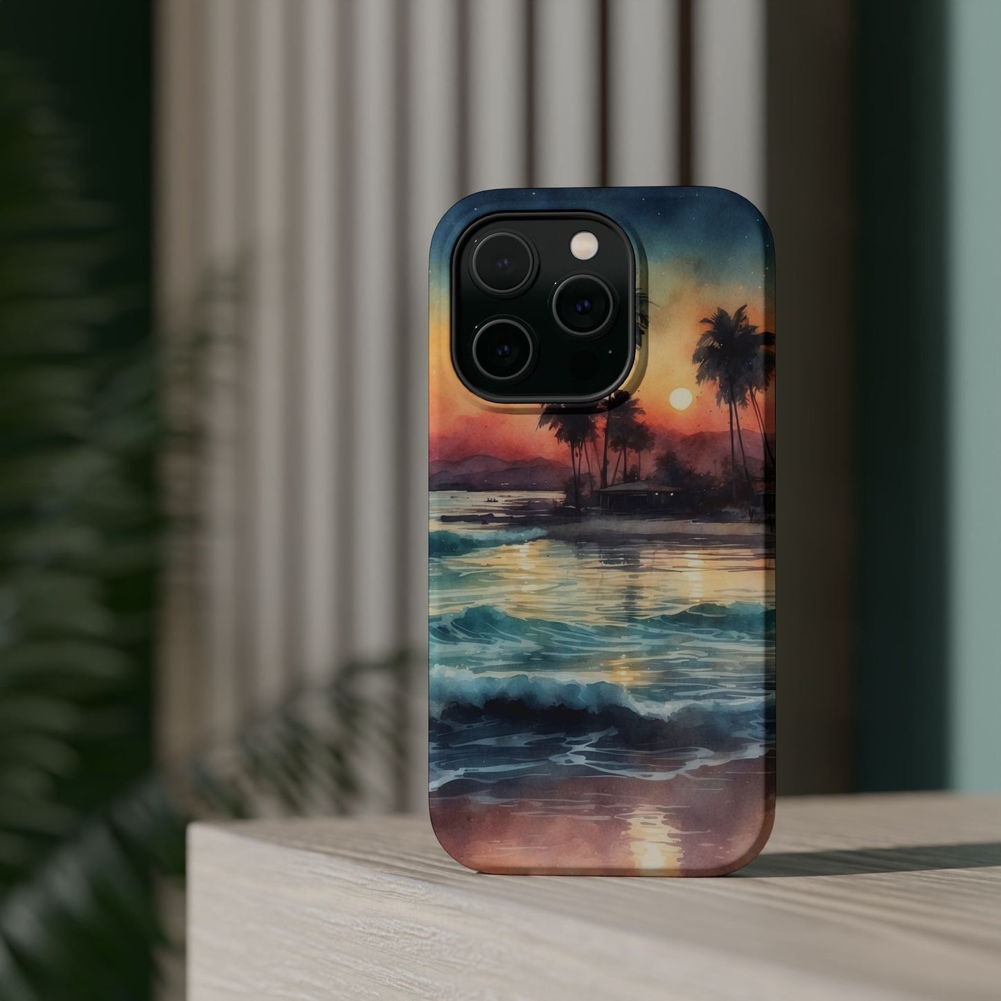 Tropical Sunset Waves - MagSafe iPhone Case - BOGO Cases