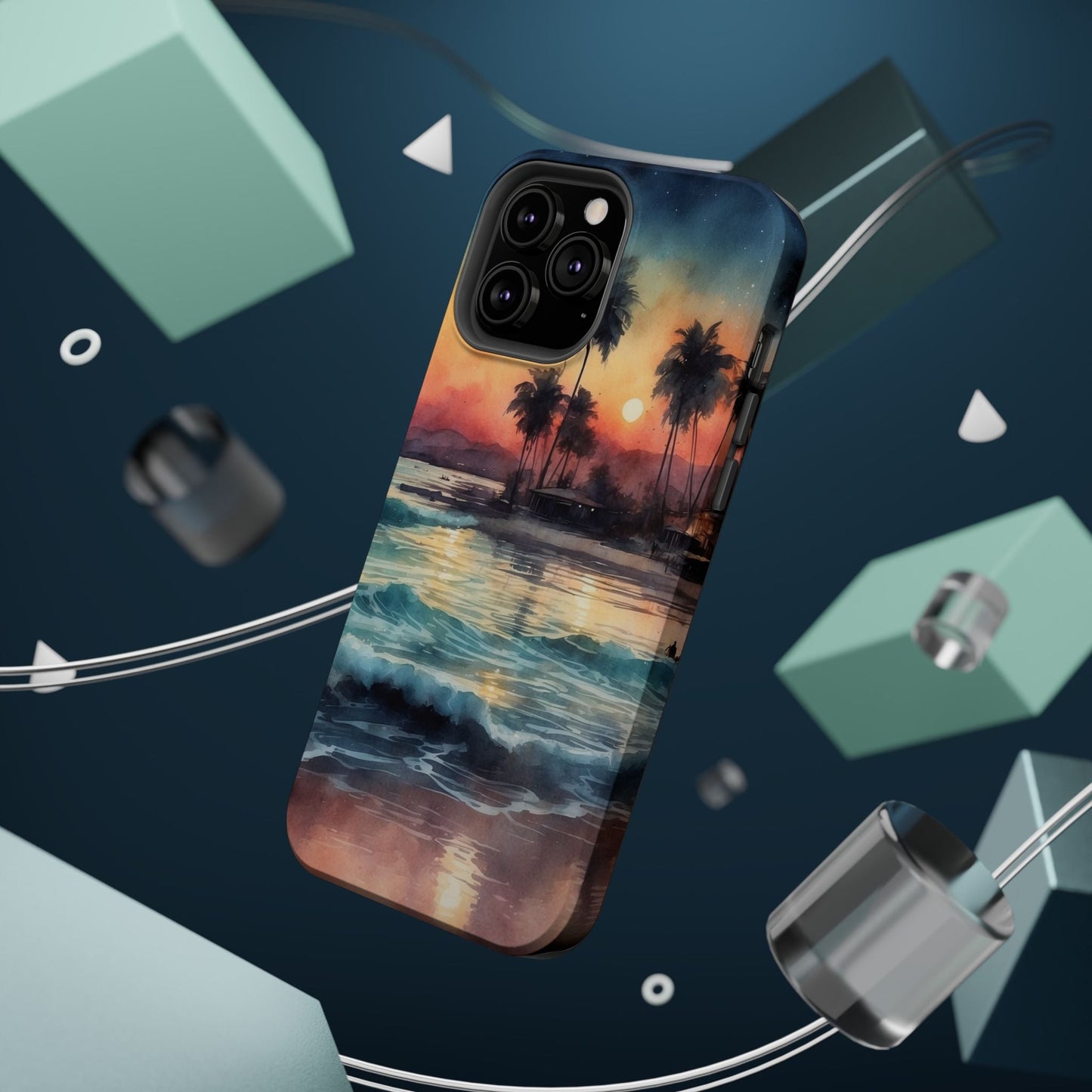 Tropical Sunset Waves - MagSafe iPhone Case - BOGO Cases