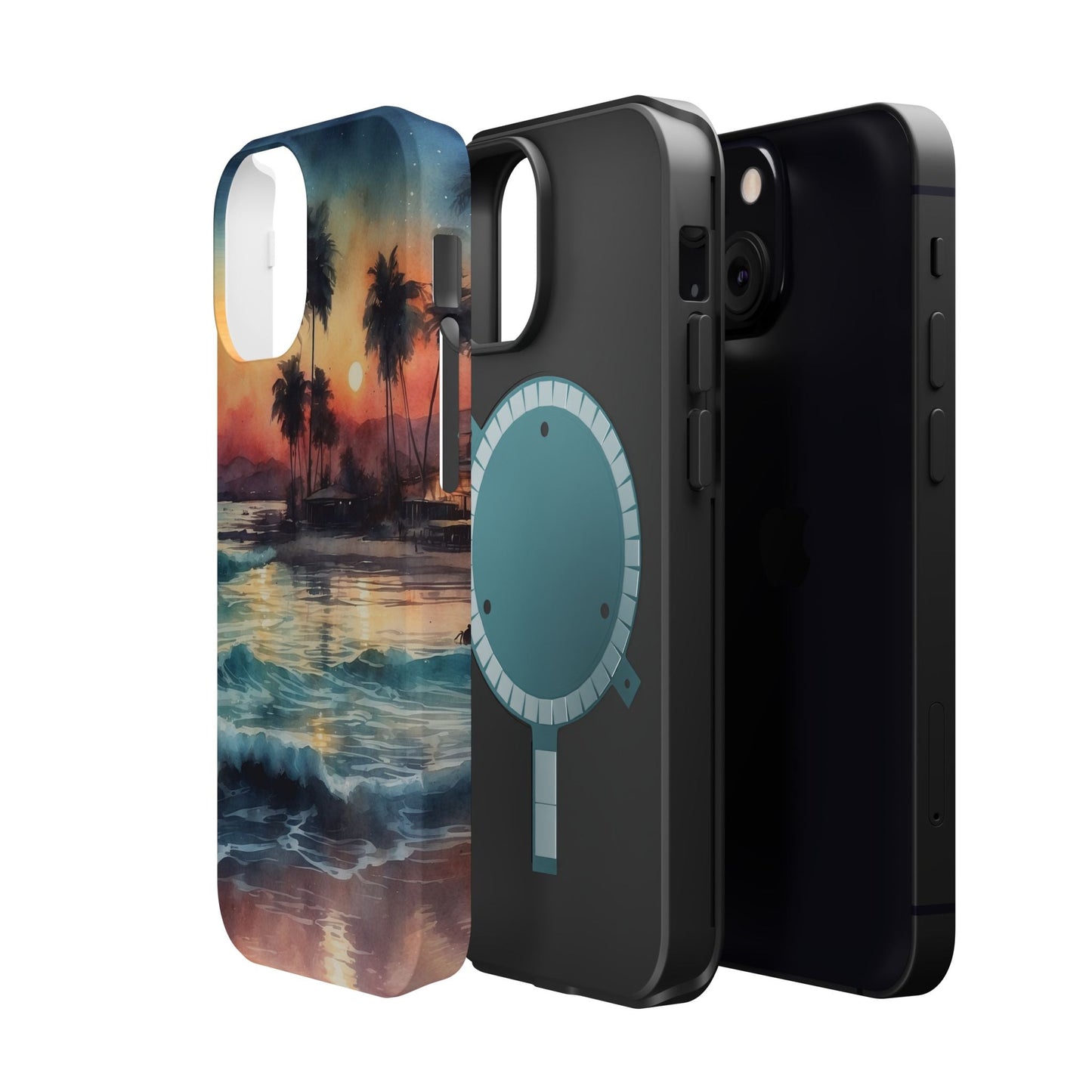 Tropical Sunset Waves - MagSafe iPhone Case - BOGO Cases
