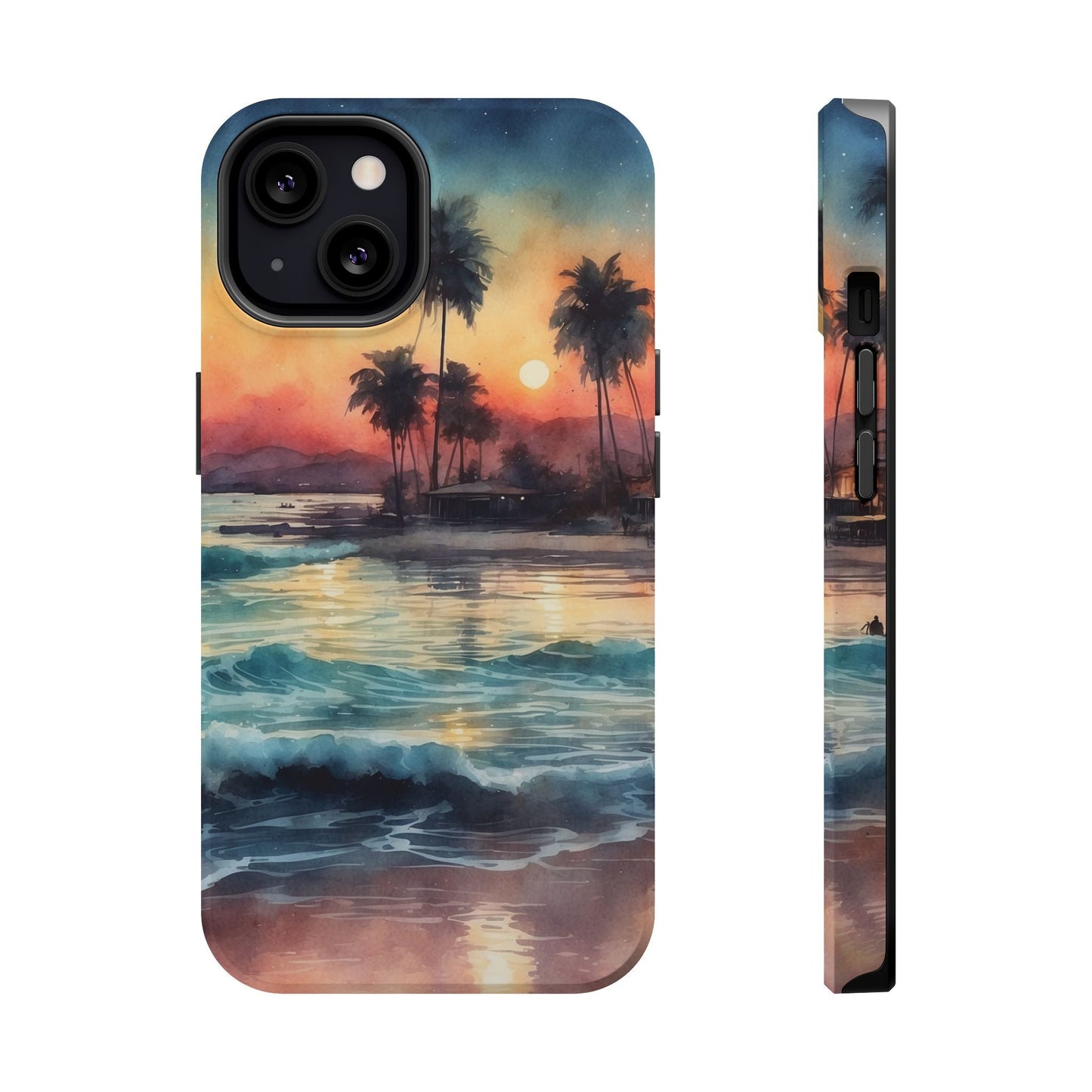 Tropical Sunset Waves - MagSafe iPhone Case - BOGO Cases
