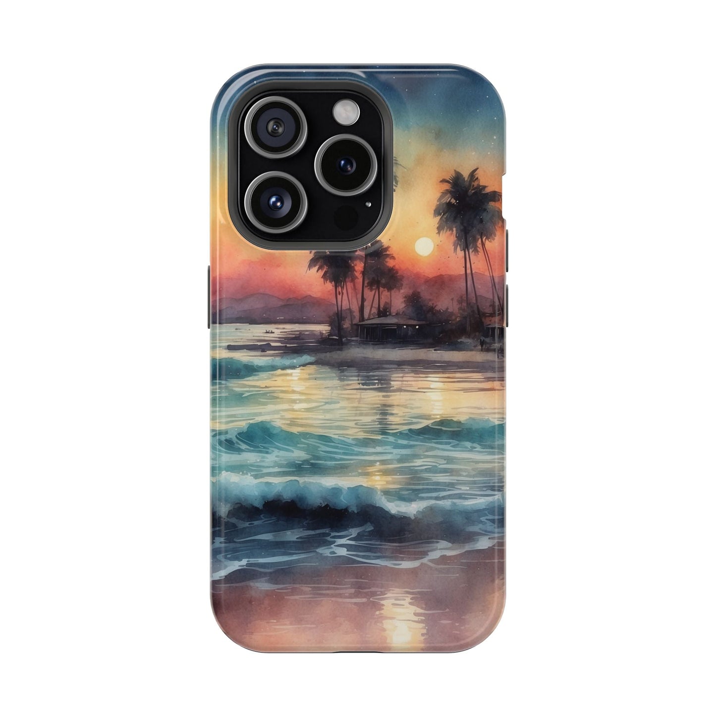 Tropical Sunset Waves - MagSafe iPhone Case - BOGO Cases
