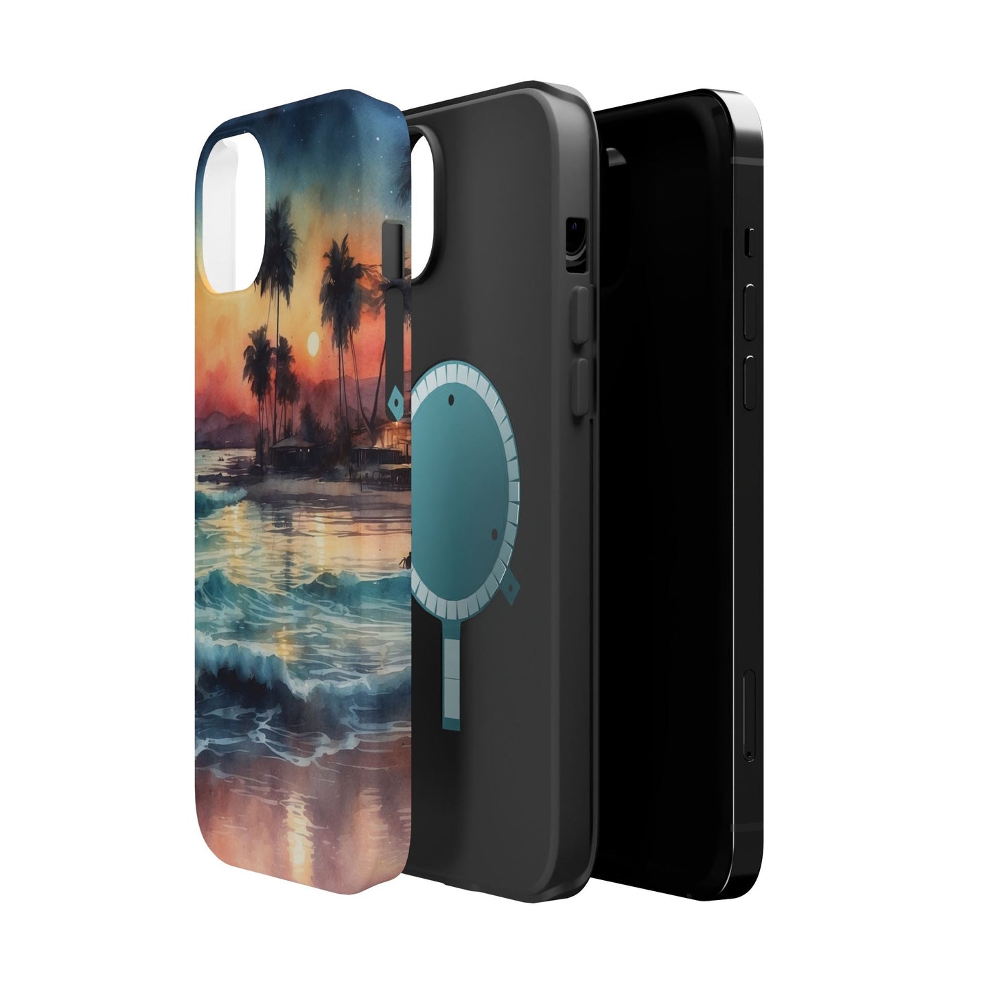 Tropical Sunset Waves - MagSafe iPhone Case - BOGO Cases