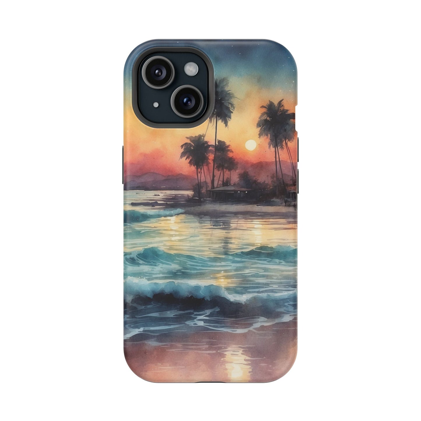 Tropical Sunset Waves - MagSafe iPhone Case - BOGO Cases