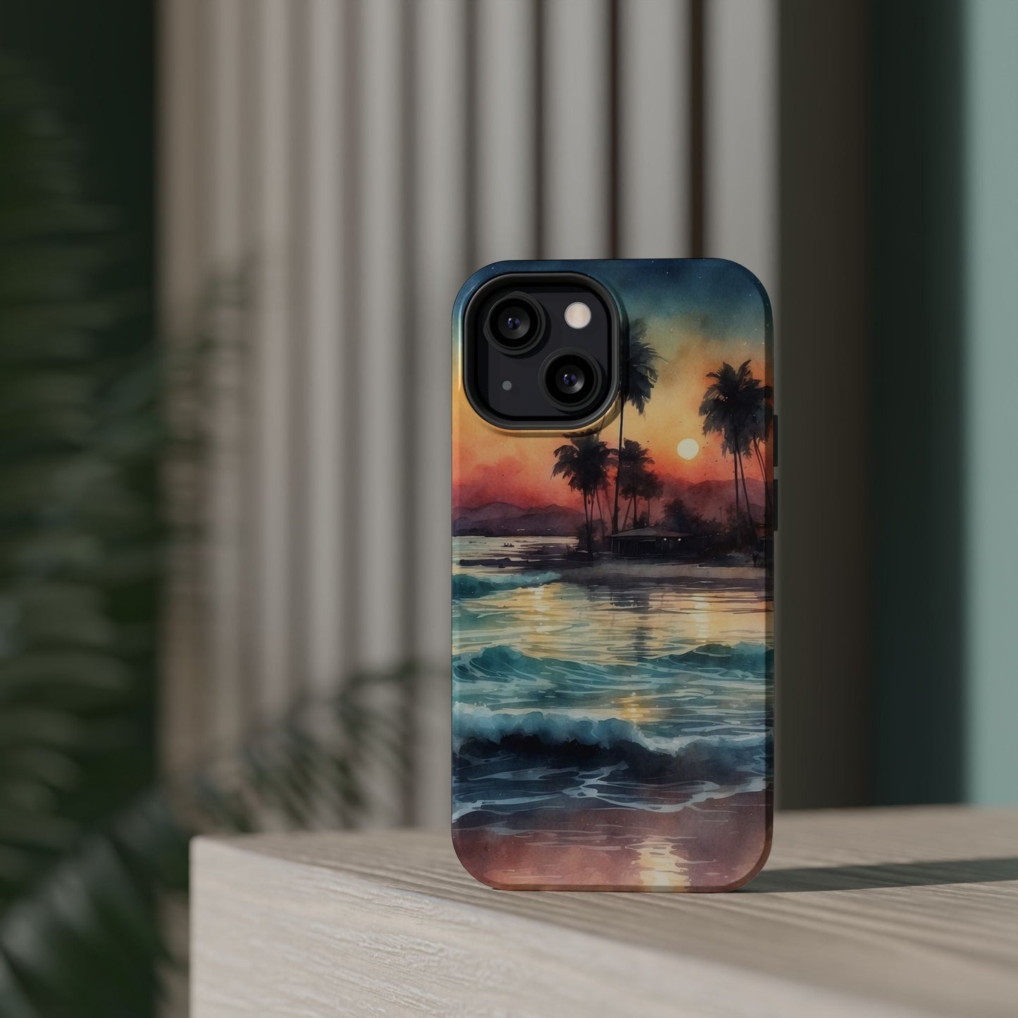 Tropical Sunset Waves - MagSafe iPhone Case - BOGO Cases