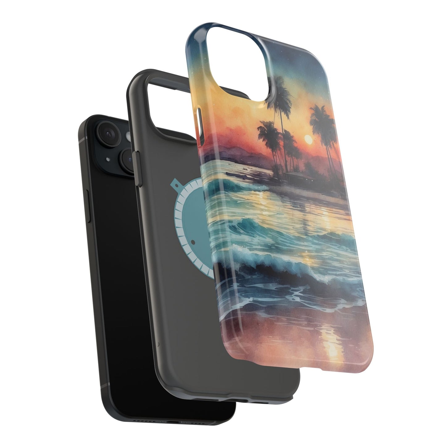 Tropical Sunset Waves - MagSafe iPhone Case - BOGO Cases