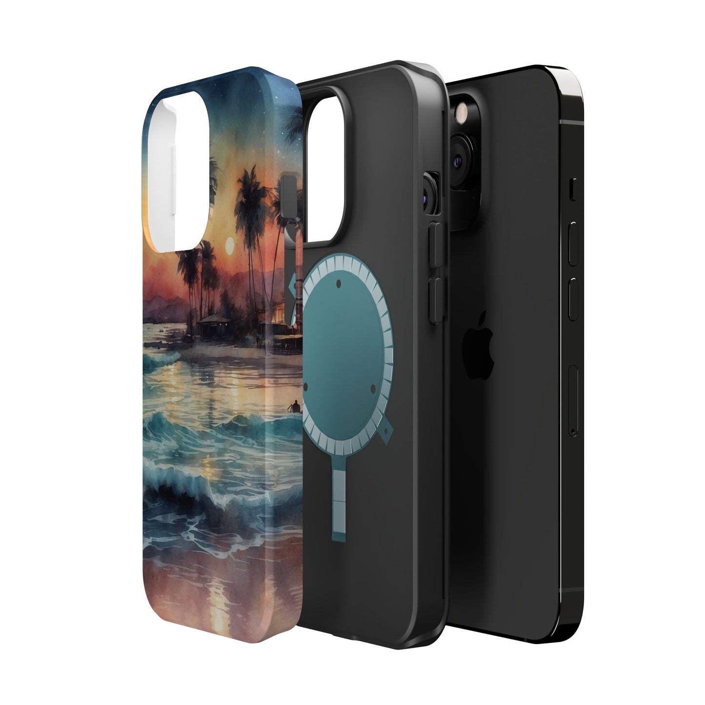 Tropical Sunset Waves - MagSafe iPhone Case - BOGO Cases