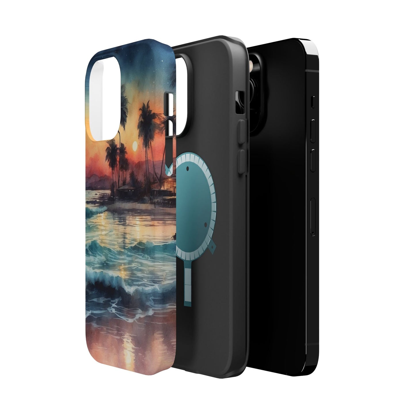 Tropical Sunset Waves - MagSafe iPhone Case - BOGO Cases
