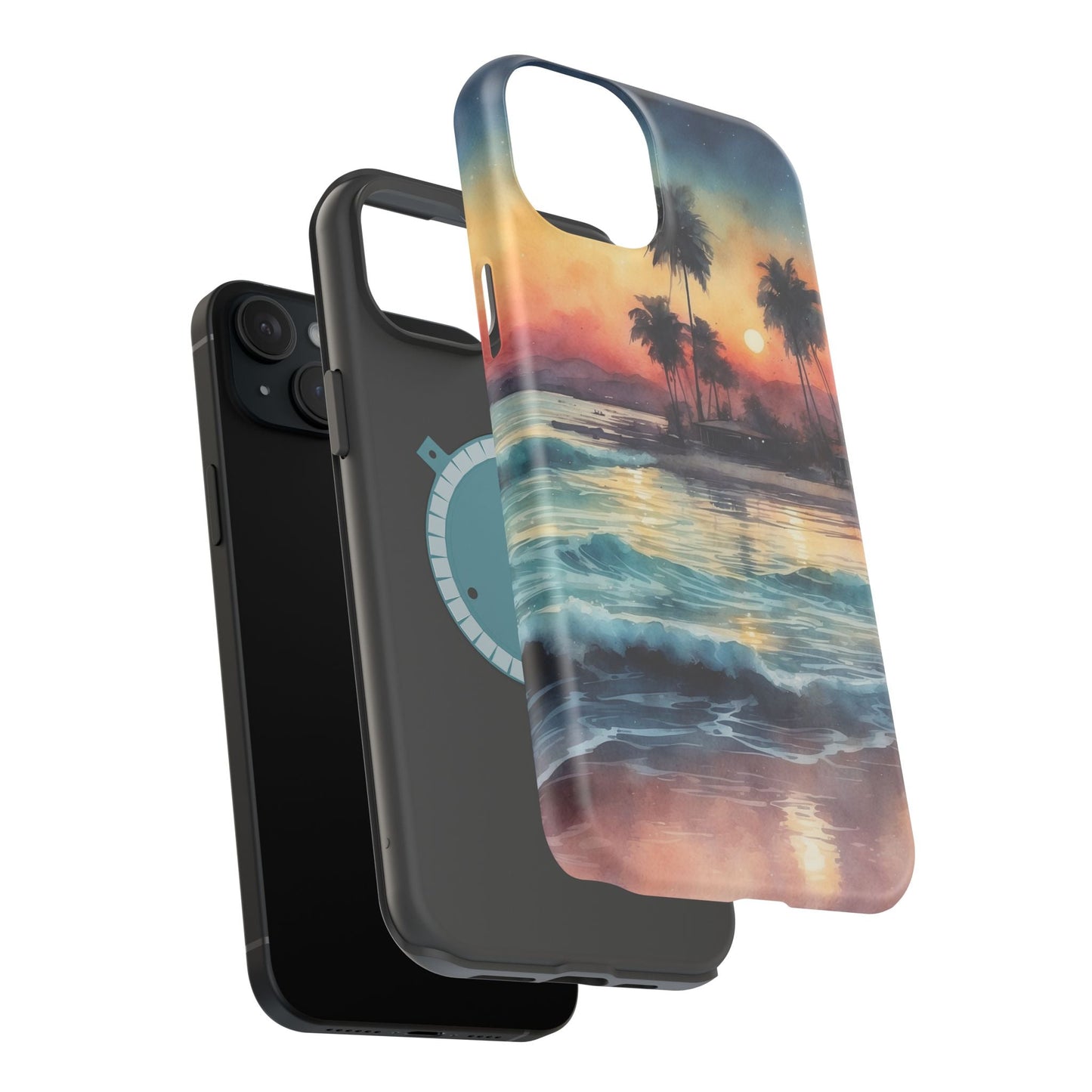Tropical Sunset Waves - MagSafe iPhone Case - BOGO Cases