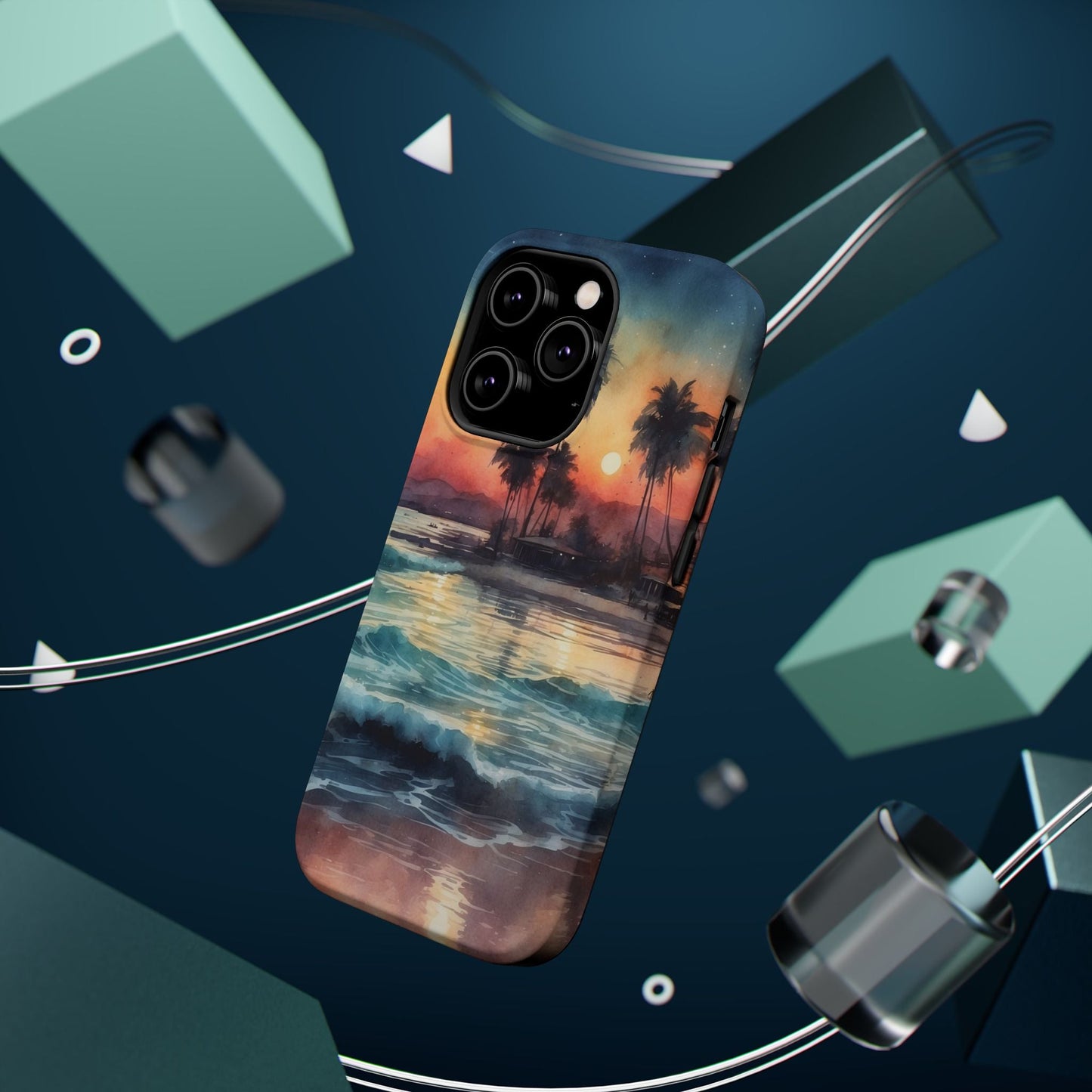 Tropical Sunset Waves - MagSafe iPhone Case - BOGO Cases