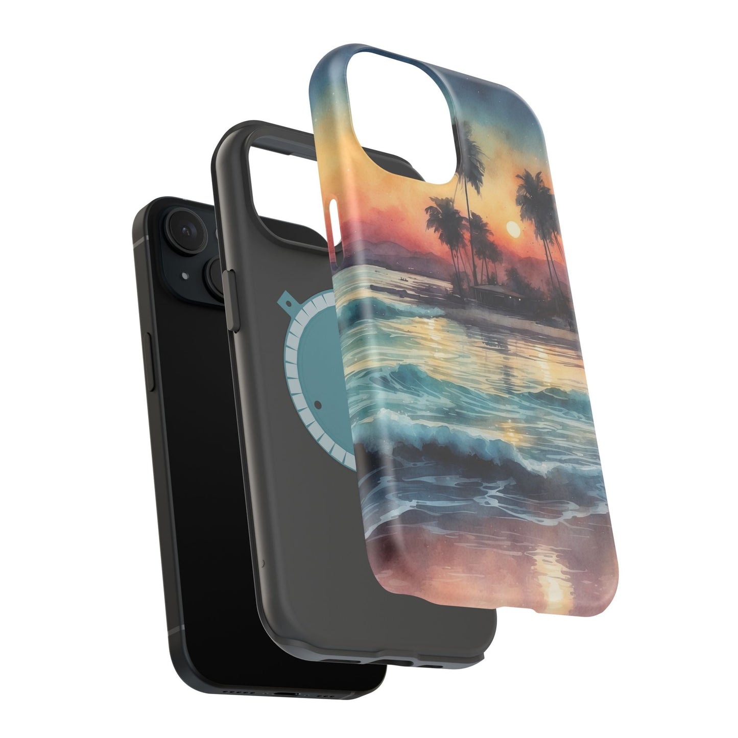 Tropical Sunset Waves - MagSafe iPhone Case - BOGO Cases