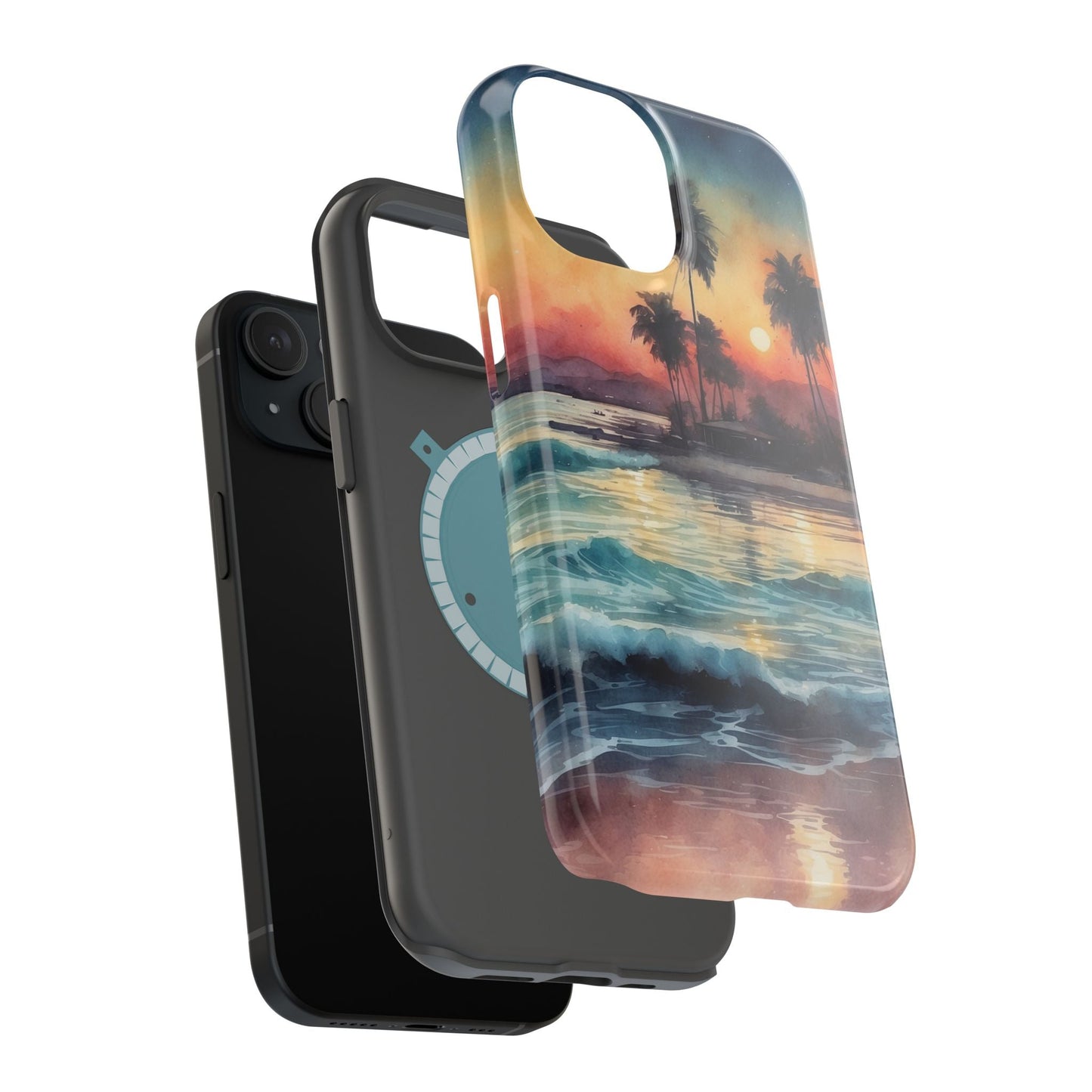 Tropical Sunset Waves - MagSafe iPhone Case - BOGO Cases