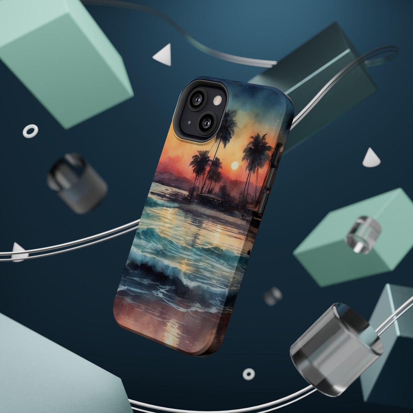 Tropical Sunset Waves - MagSafe iPhone Case - BOGO Cases