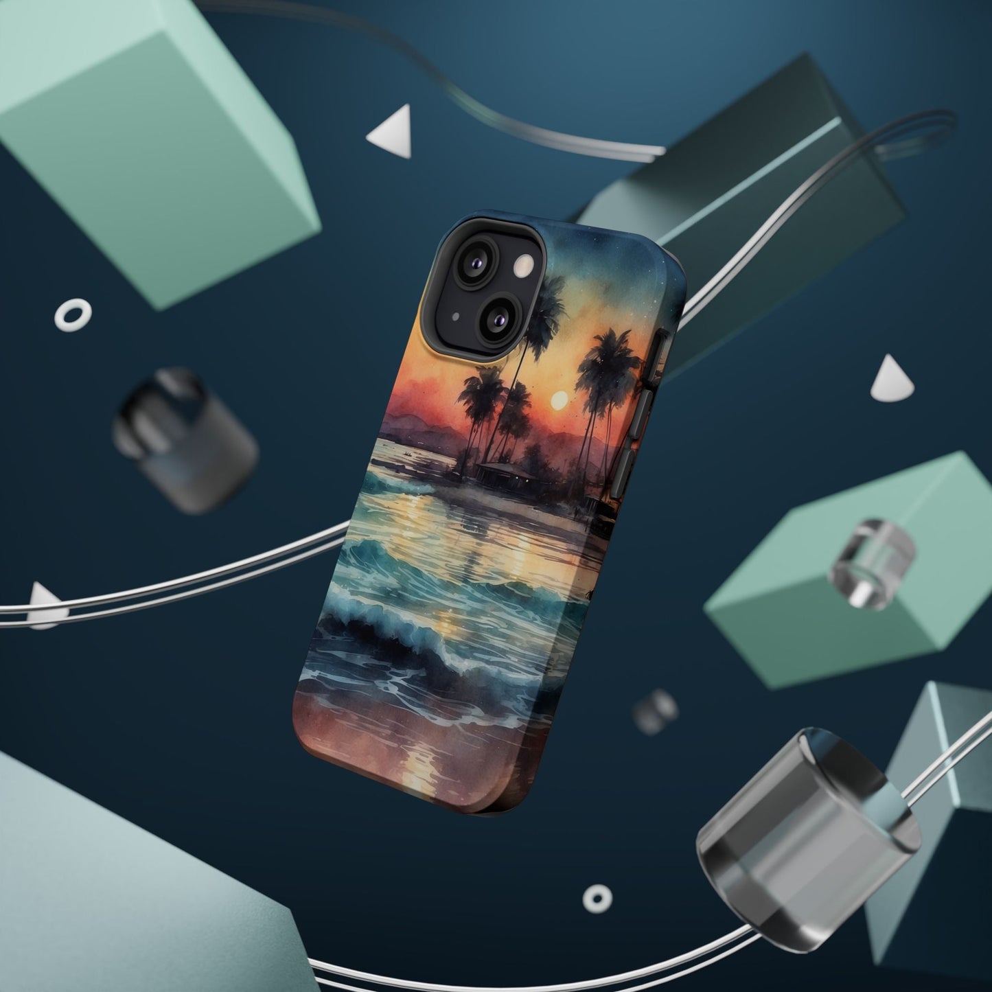 Tropical Sunset Waves - MagSafe iPhone Case - BOGO Cases