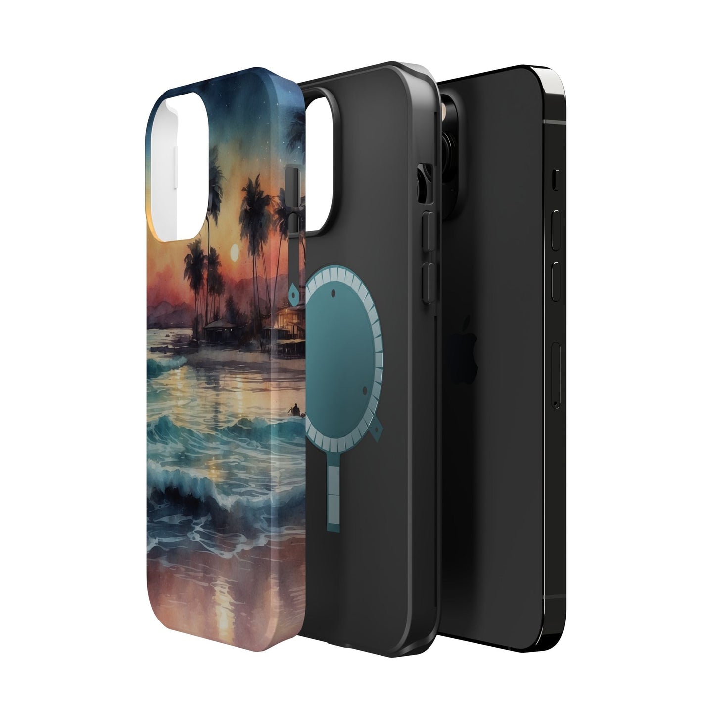 Tropical Sunset Waves - MagSafe iPhone Case - BOGO Cases