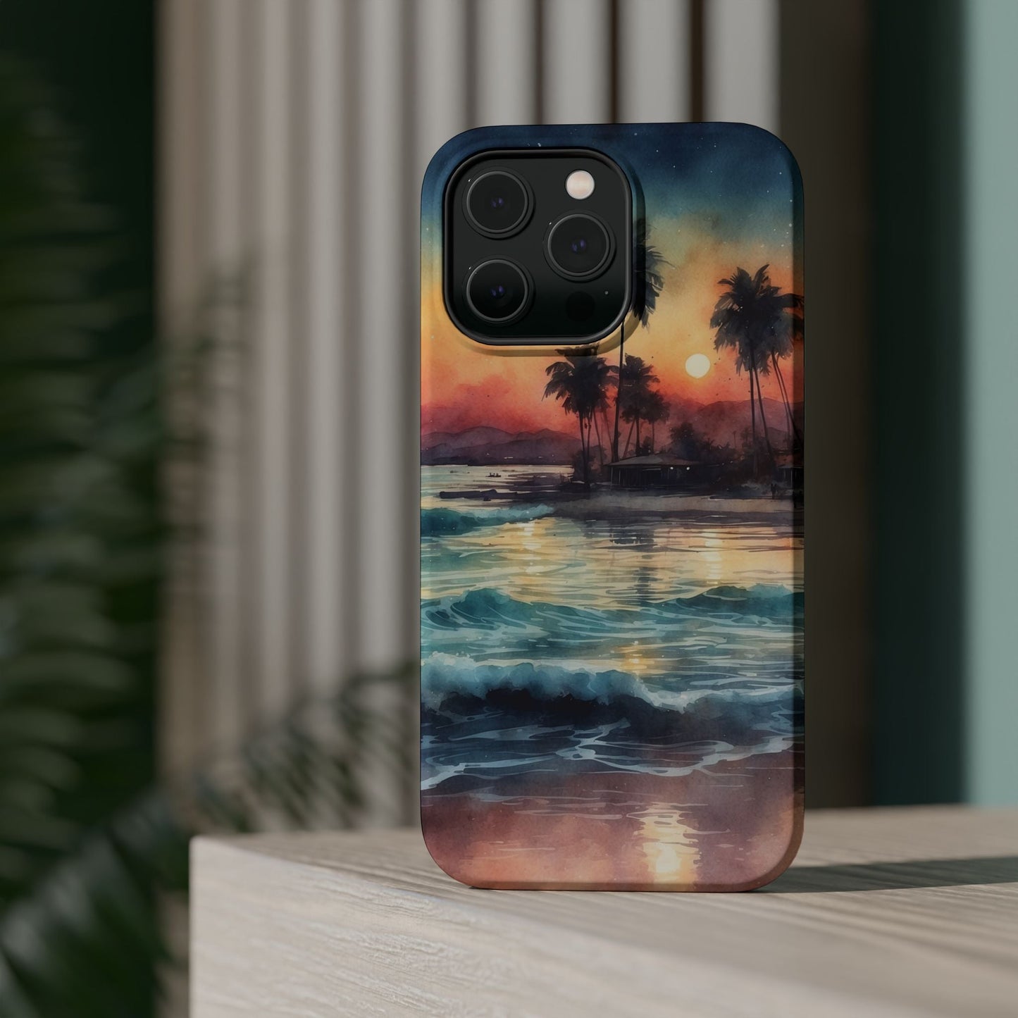 Tropical Sunset Waves - MagSafe iPhone Case - BOGO Cases