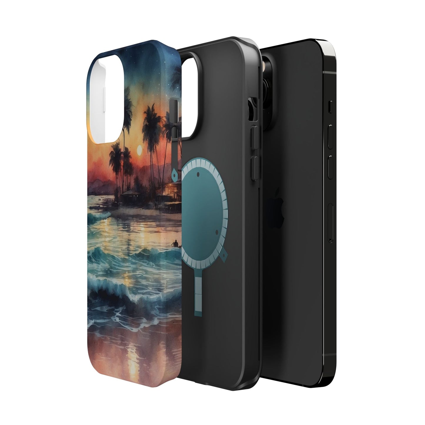 Tropical Sunset Waves - MagSafe iPhone Case - BOGO Cases