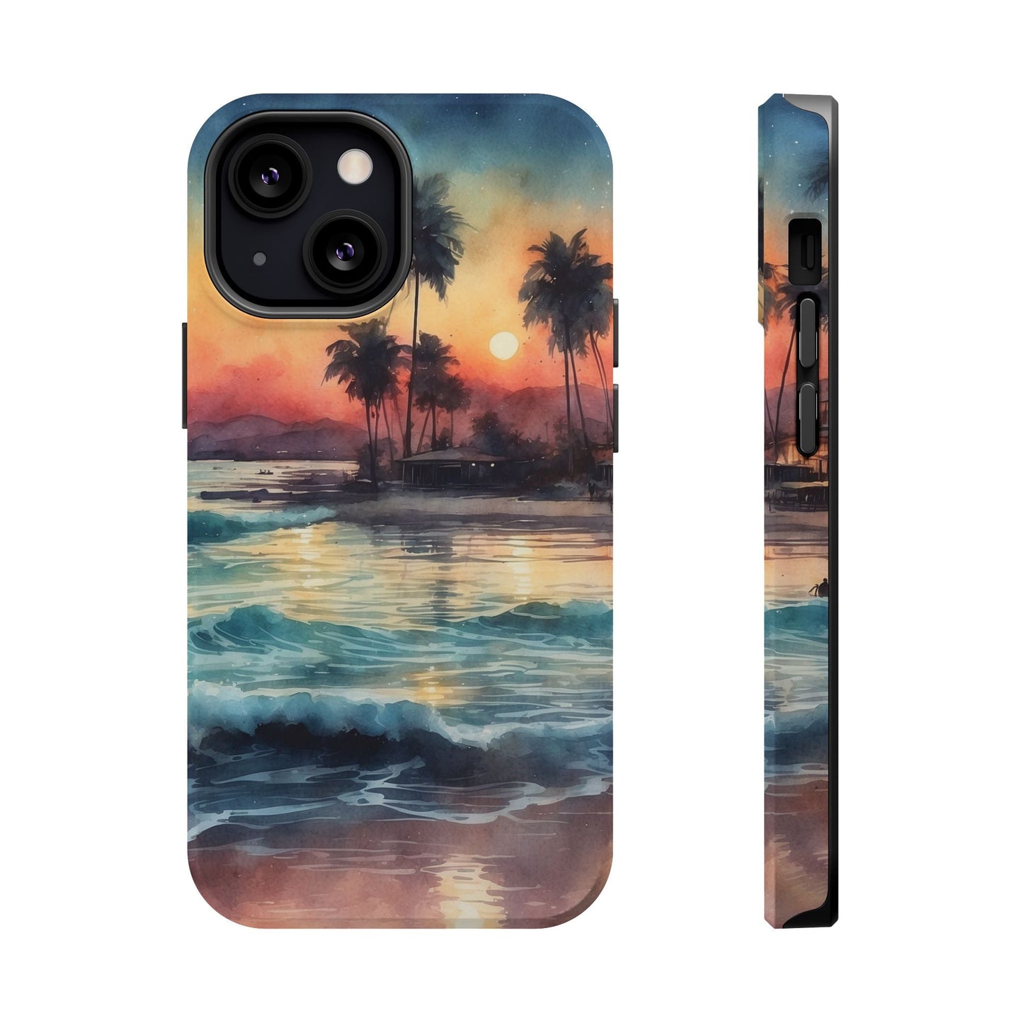 Tropical Sunset Waves - MagSafe iPhone Case - BOGO Cases