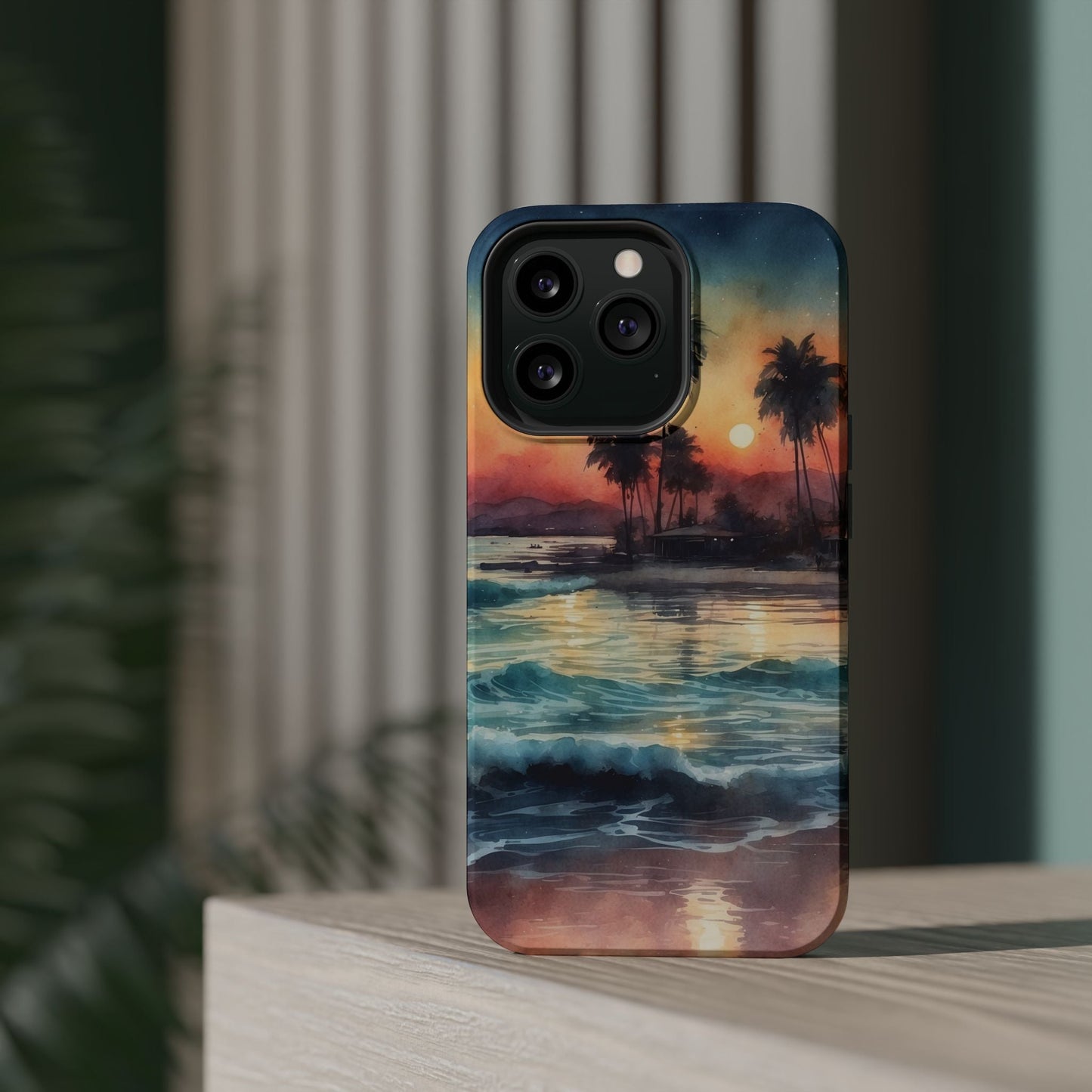 Tropical Sunset Waves - MagSafe iPhone Case - BOGO Cases