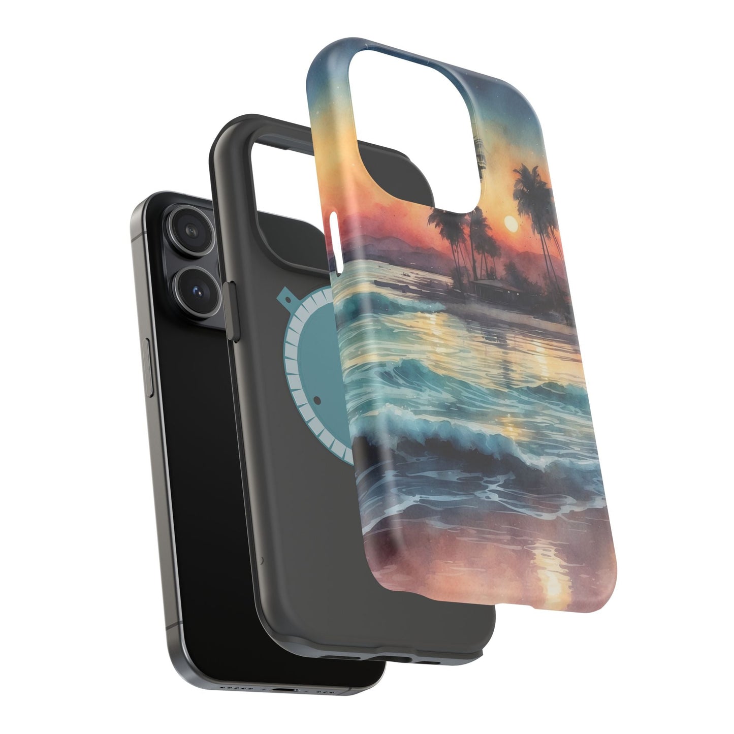 Tropical Sunset Waves - MagSafe iPhone Case - BOGO Cases