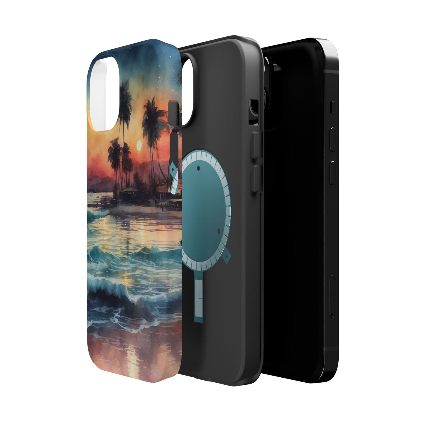 Tropical Sunset Waves - MagSafe iPhone Case - BOGO Cases