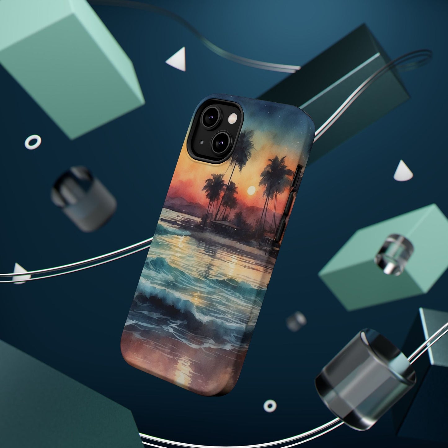 Tropical Sunset Waves - MagSafe iPhone Case - BOGO Cases