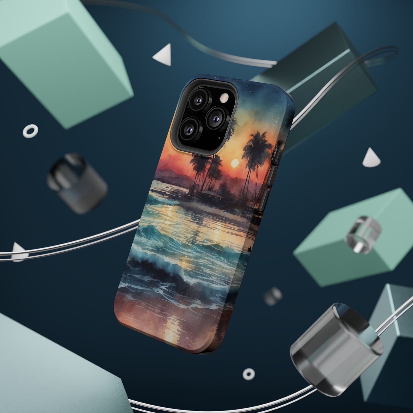 Tropical Sunset Waves - MagSafe iPhone Case - BOGO Cases