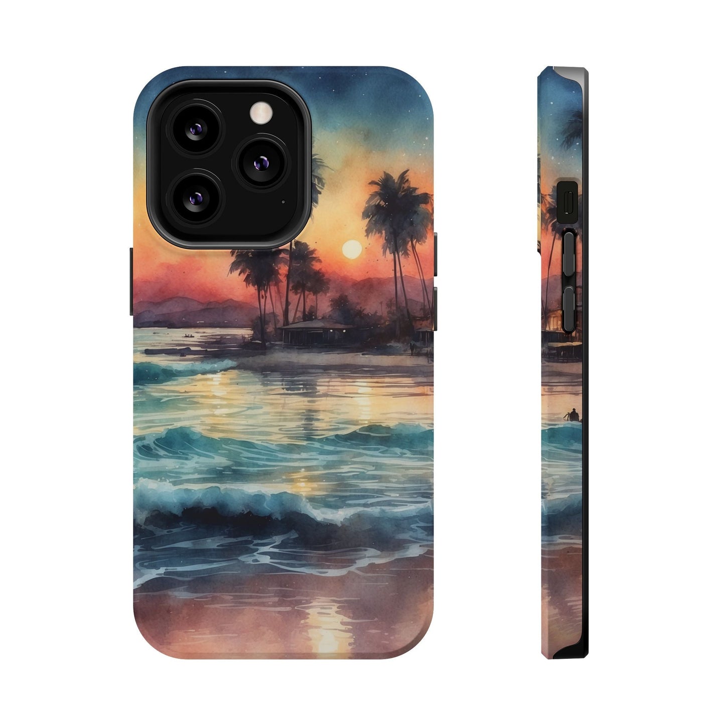 Tropical Sunset Waves - MagSafe iPhone Case - BOGO Cases