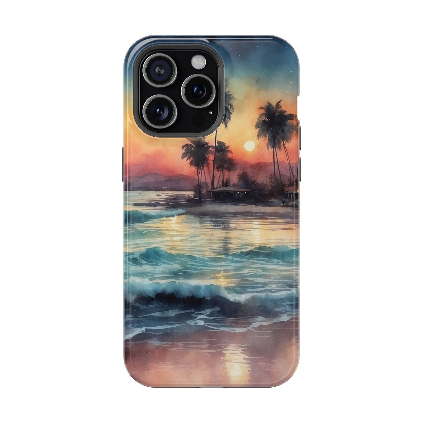 Tropical Sunset Waves - MagSafe iPhone Case - BOGO Cases