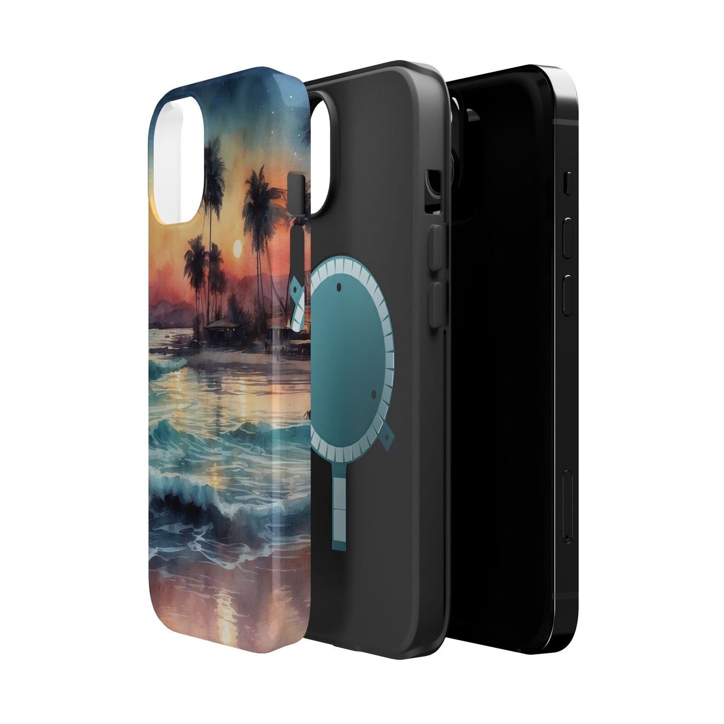 Tropical Sunset Waves - MagSafe iPhone Case - BOGO Cases
