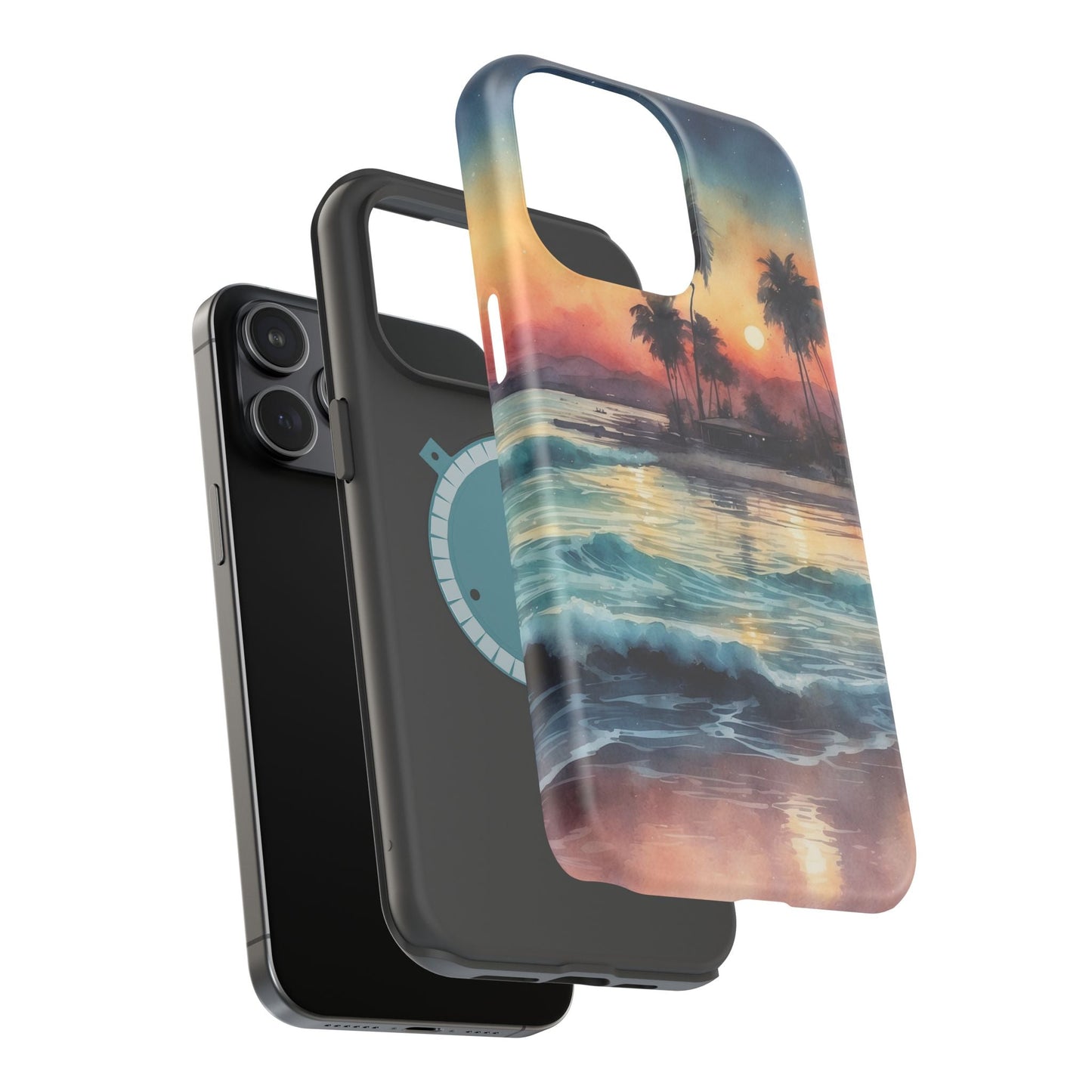 Tropical Sunset Waves - MagSafe iPhone Case - BOGO Cases