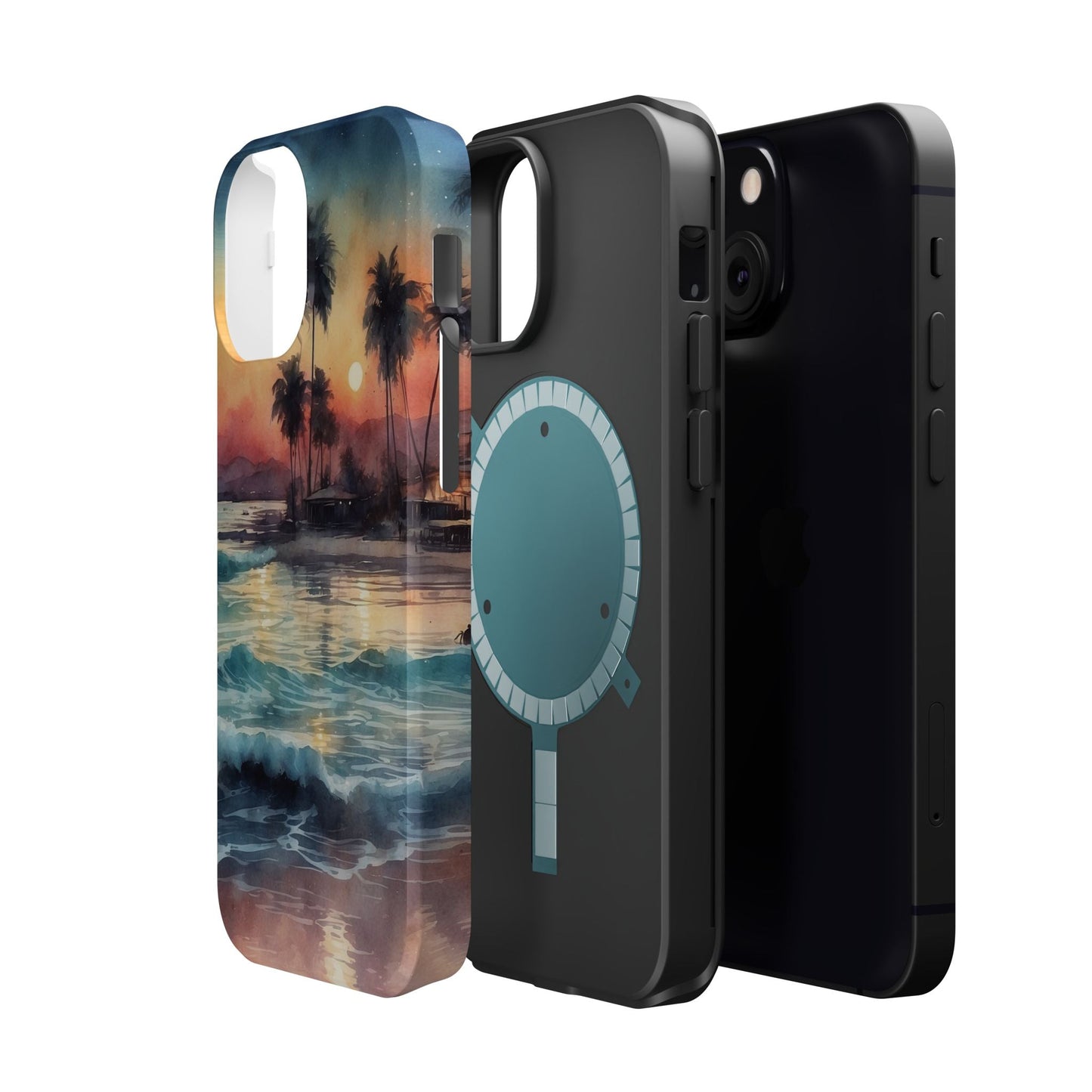 Tropical Sunset Waves - MagSafe iPhone Case - BOGO Cases