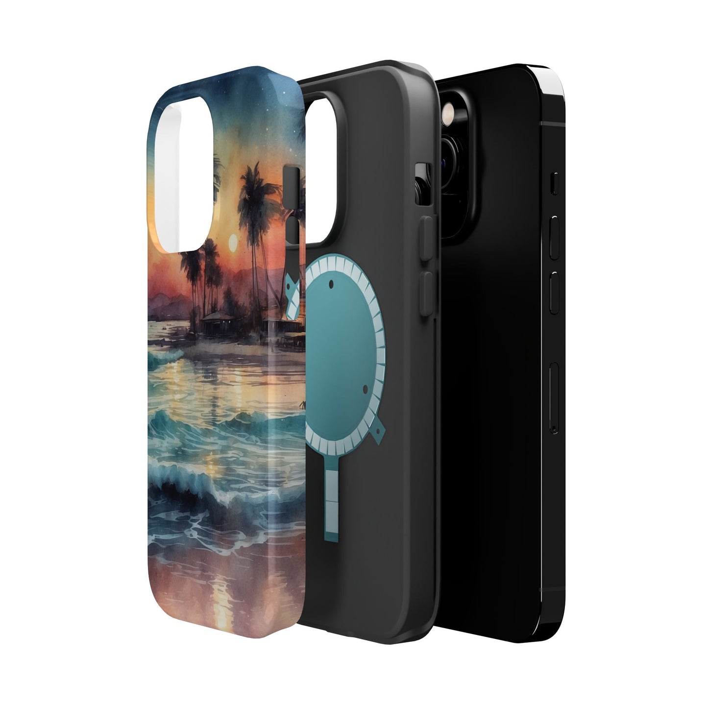 Tropical Sunset Waves - MagSafe iPhone Case - BOGO Cases