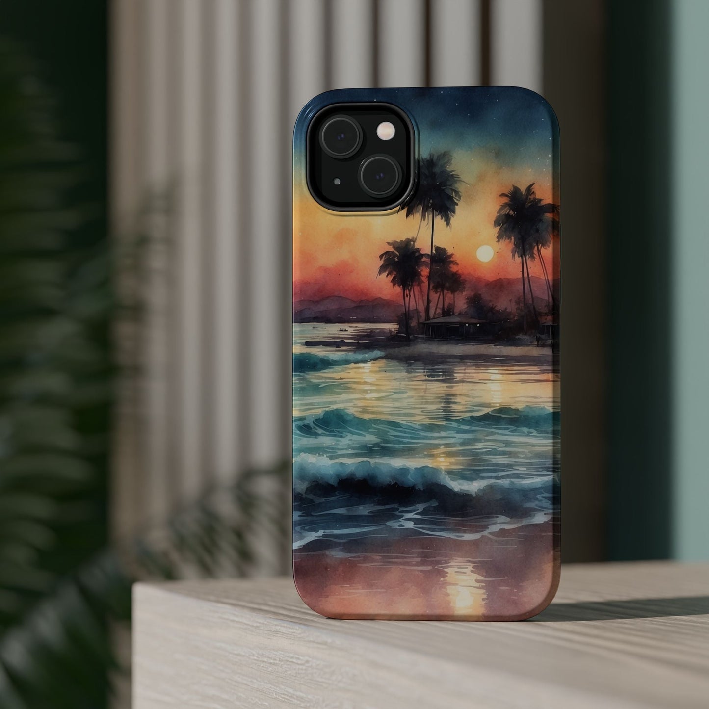 Tropical Sunset Waves - MagSafe iPhone Case - BOGO Cases
