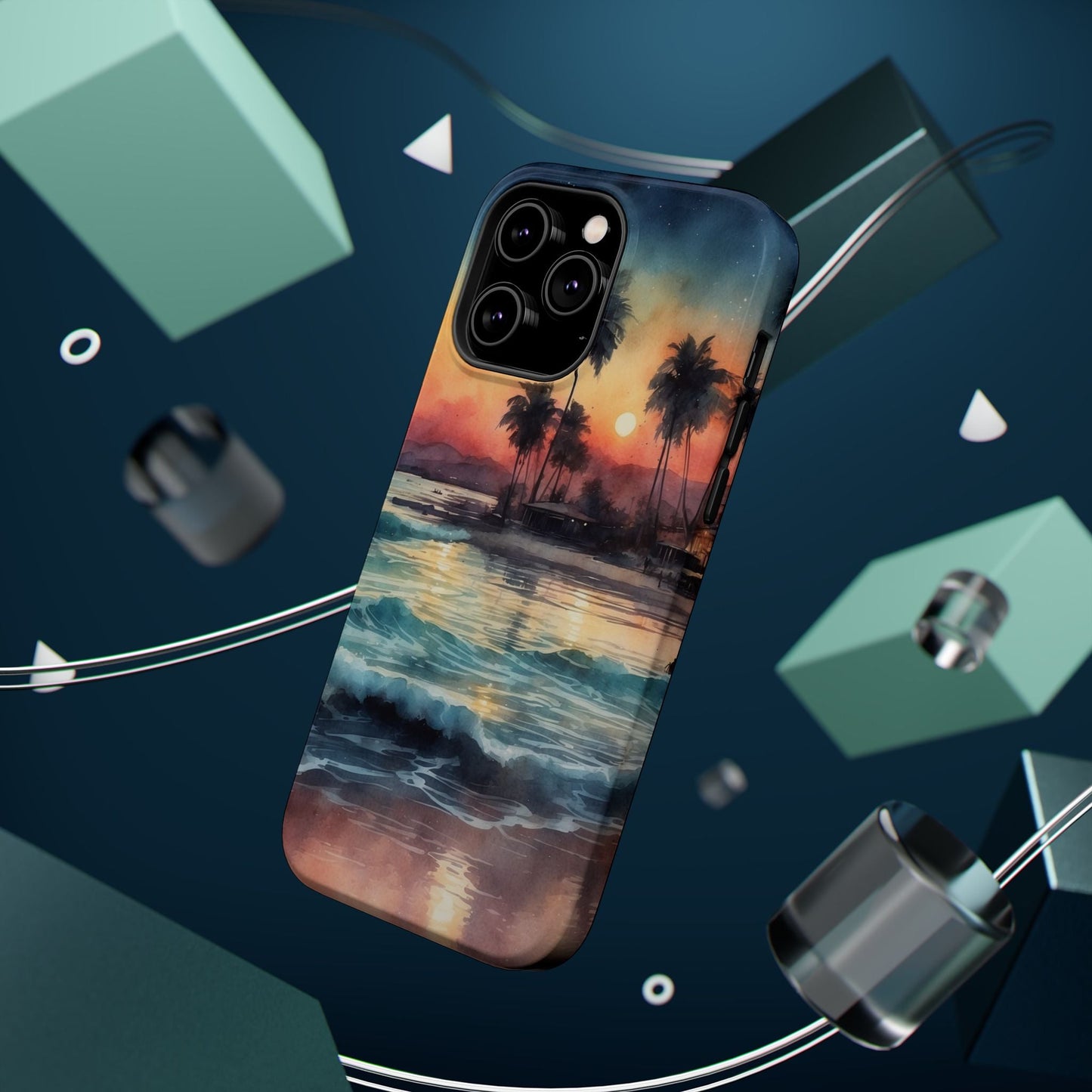Tropical Sunset Waves - MagSafe iPhone Case - BOGO Cases