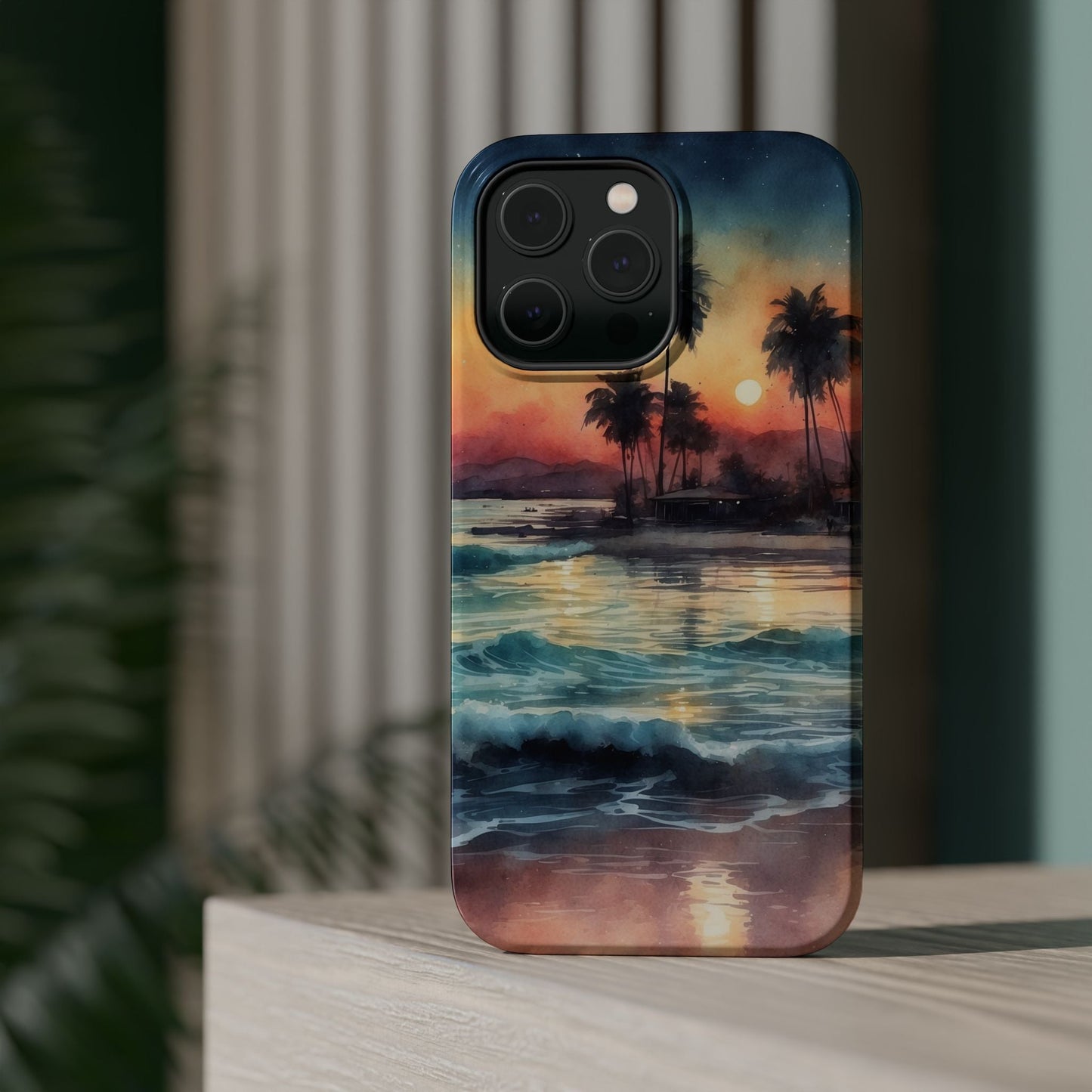 Tropical Sunset Waves - MagSafe iPhone Case - BOGO Cases