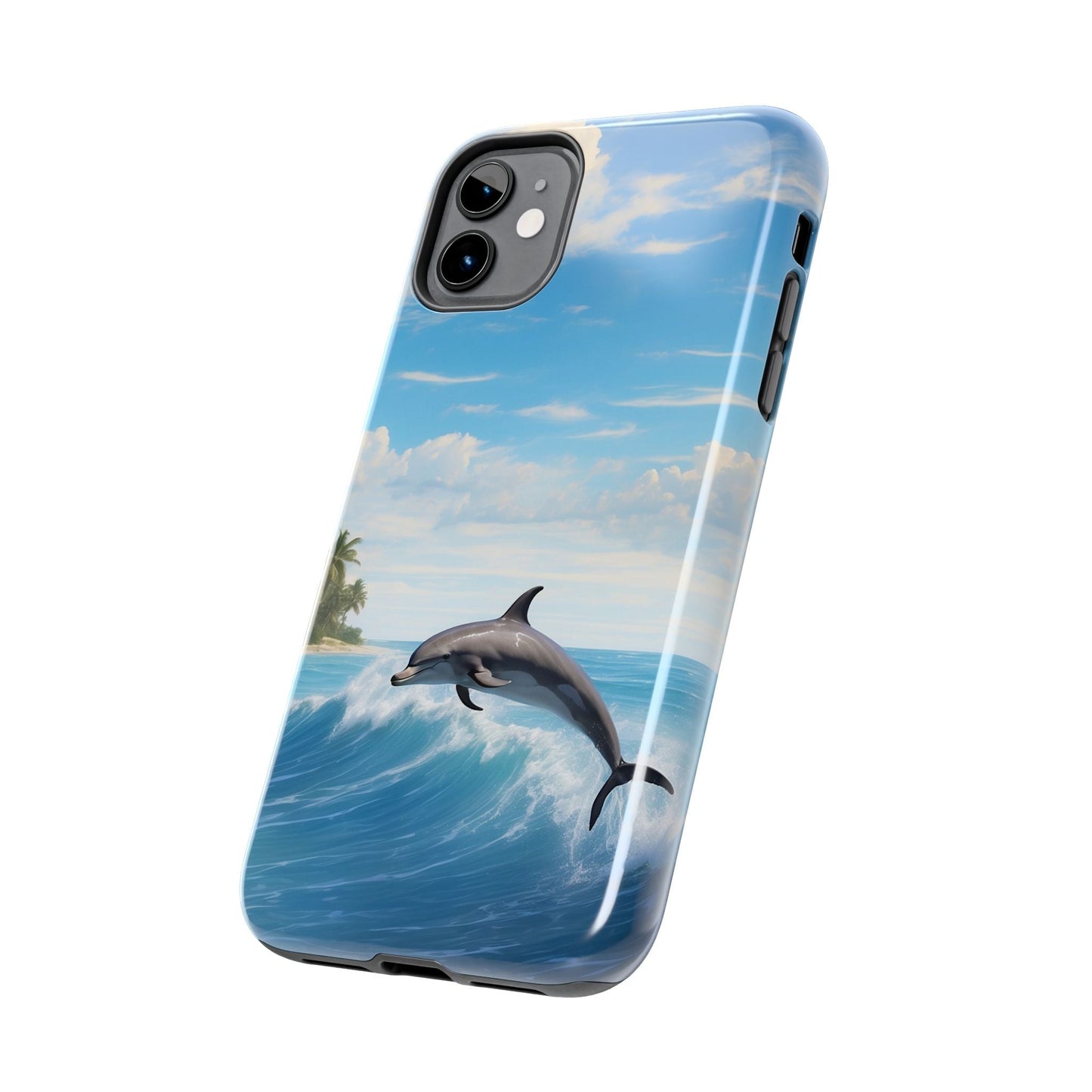 Tropical Surf Dolphin - iPhone Series Case - BOGO Cases