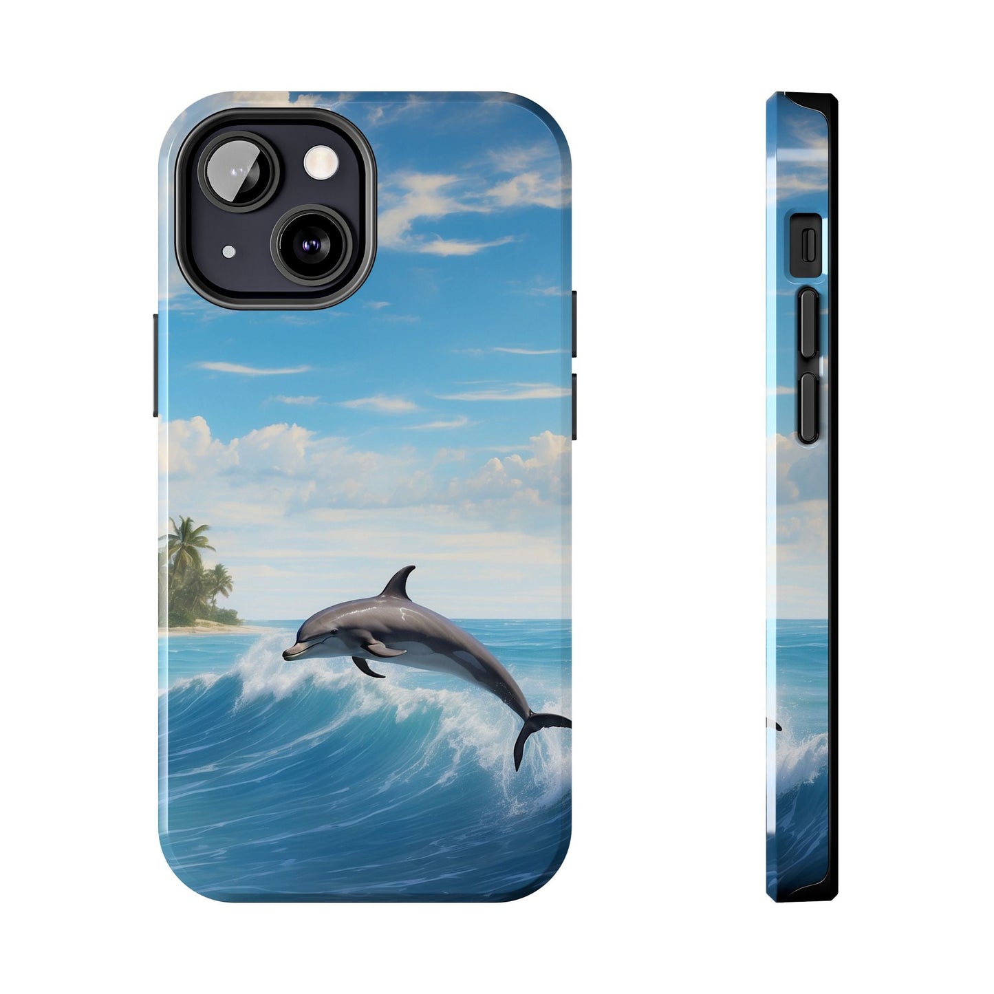Tropical Surf Dolphin - iPhone Series Case - BOGO Cases
