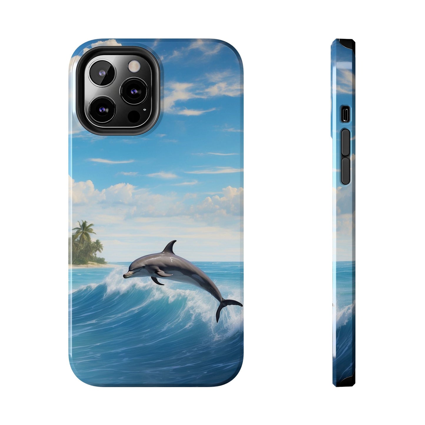 Tropical Surf Dolphin - iPhone Series Case - BOGO Cases