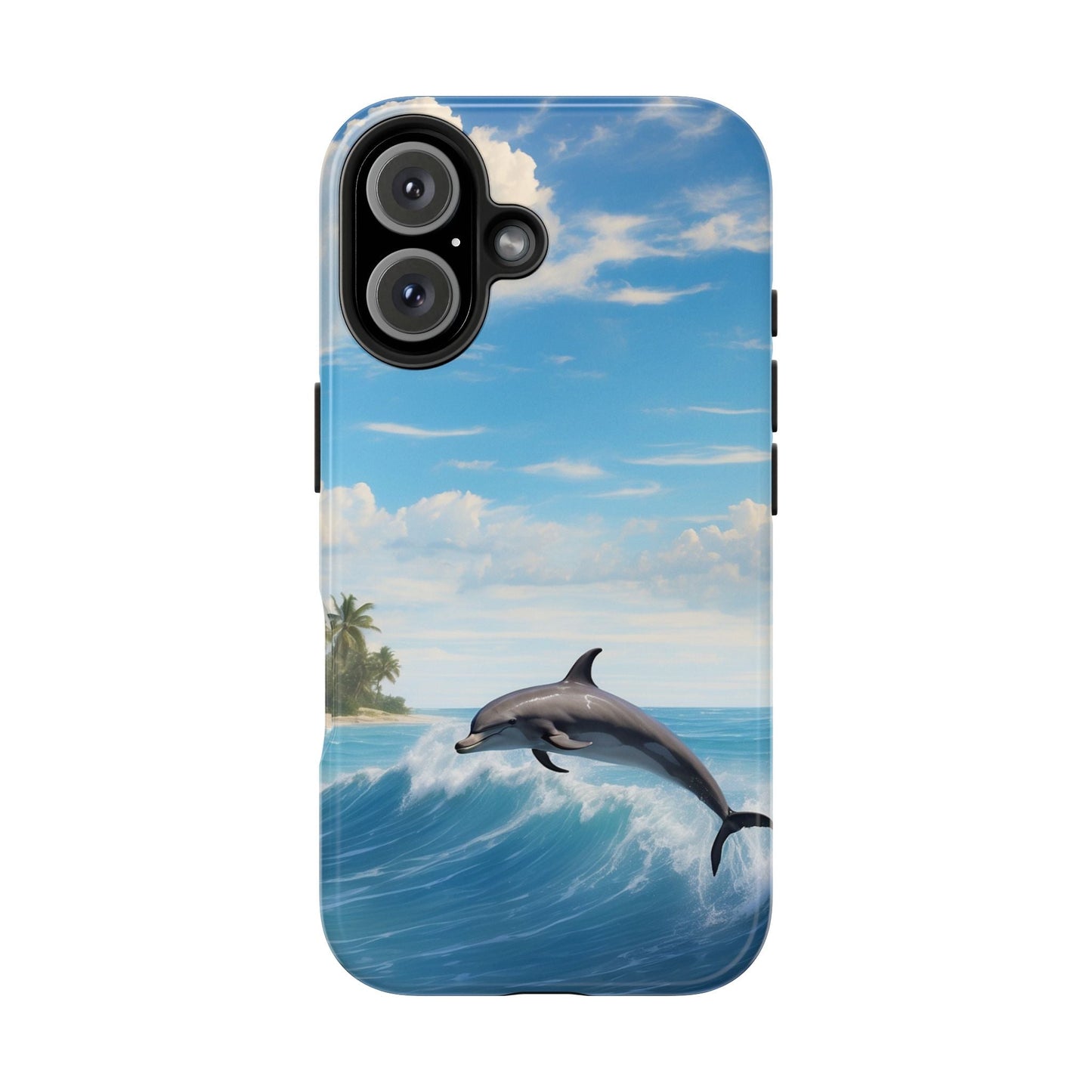 Tropical Surf Dolphin - iPhone Series Case - BOGO Cases