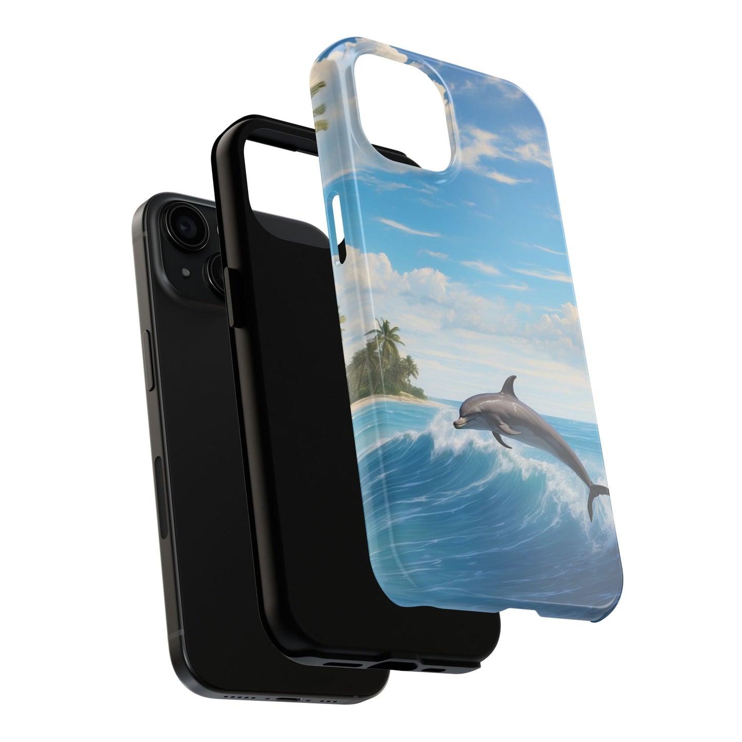Tropical Surf Dolphin - iPhone Series Case - BOGO Cases