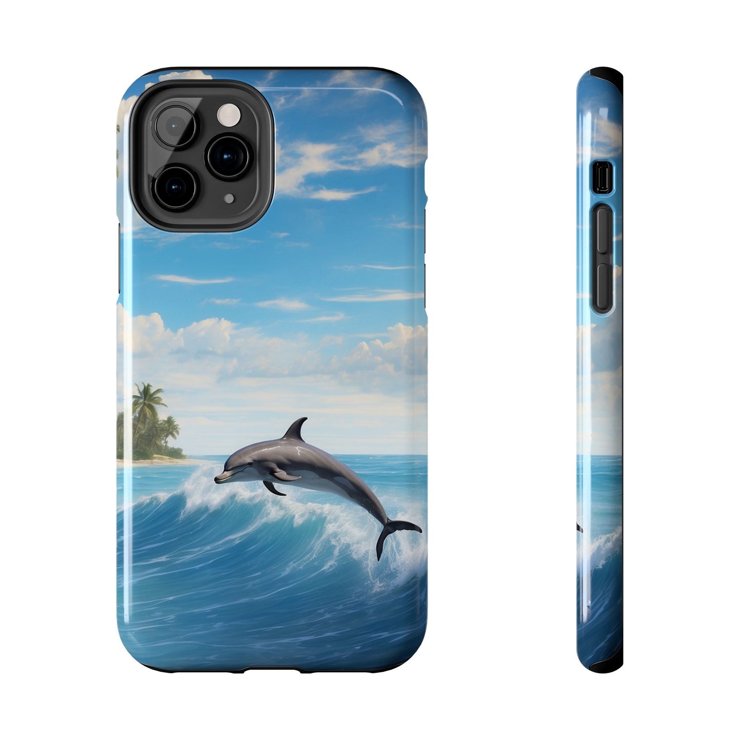 Tropical Surf Dolphin - iPhone Series Case - BOGO Cases
