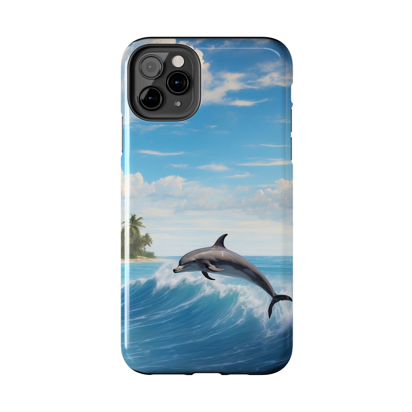 Tropical Surf Dolphin - iPhone Series Case - BOGO Cases