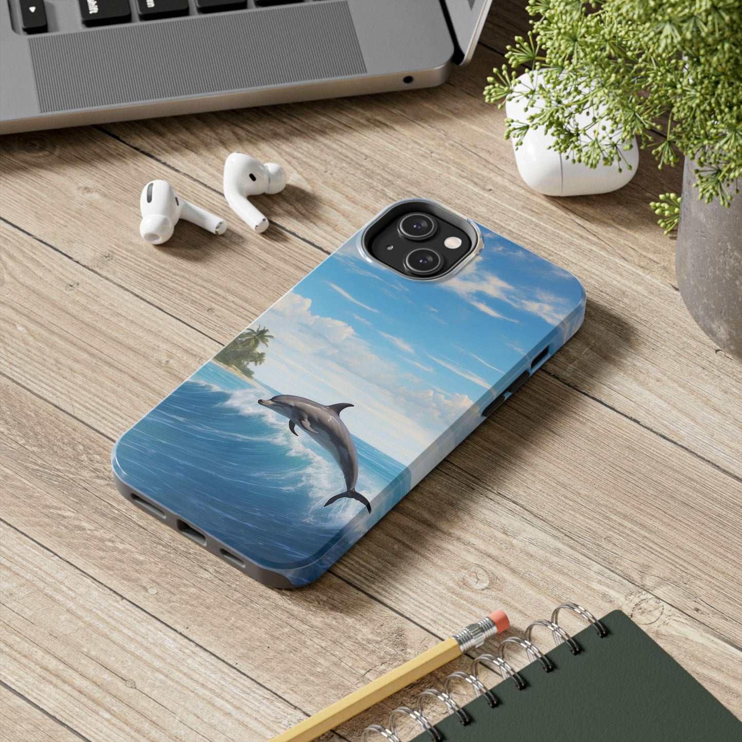 Tropical Surf Dolphin - iPhone Series Case - BOGO Cases