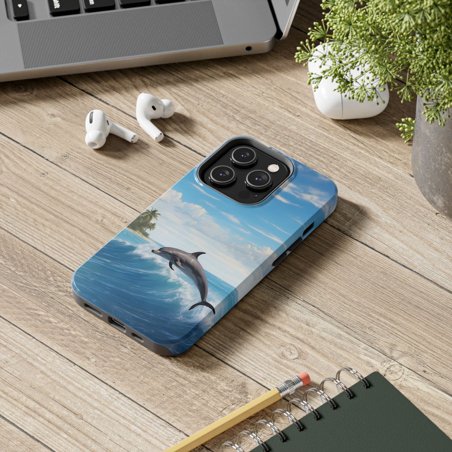 Tropical Surf Dolphin - iPhone Series Case - BOGO Cases