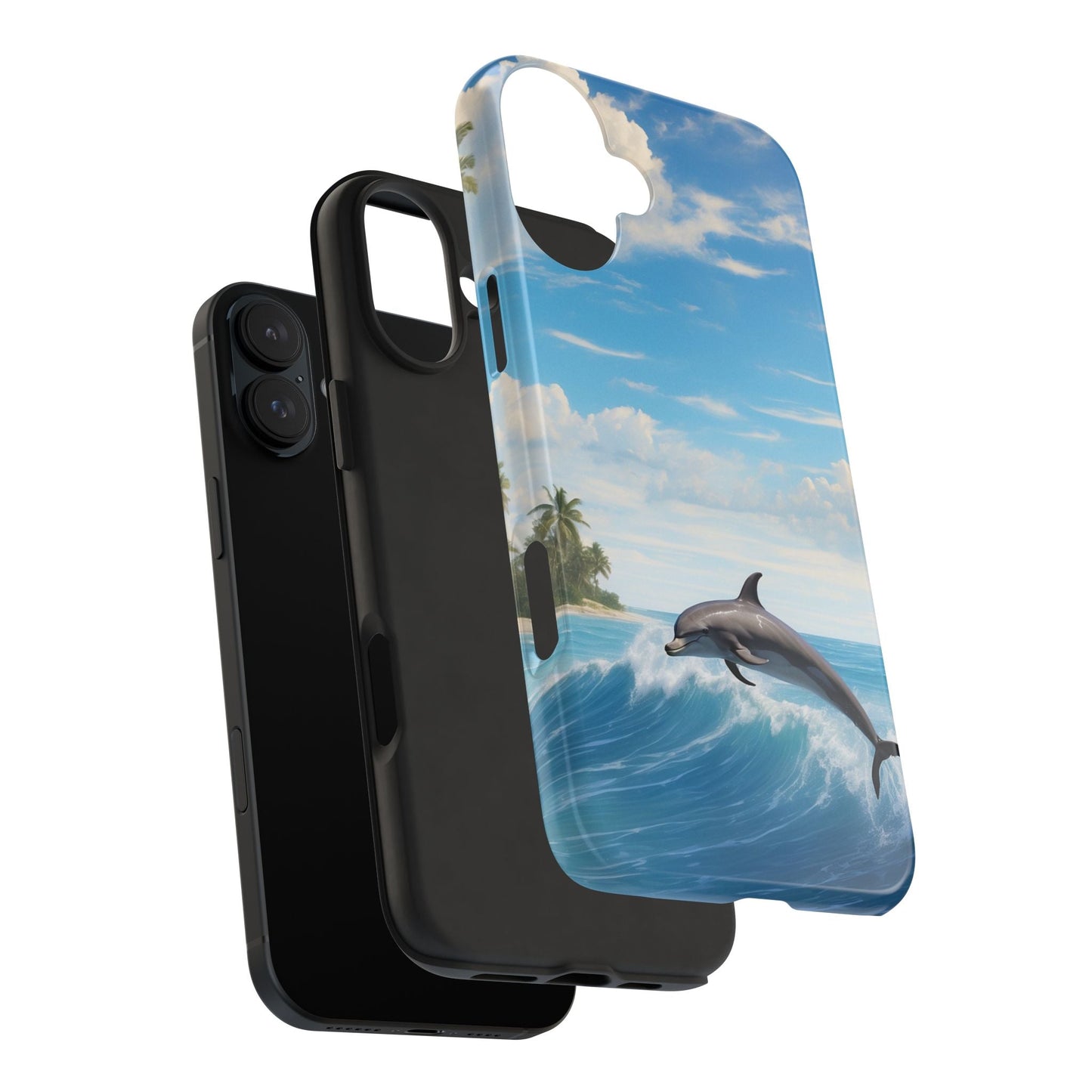 Tropical Surf Dolphin - iPhone Series Case - BOGO Cases